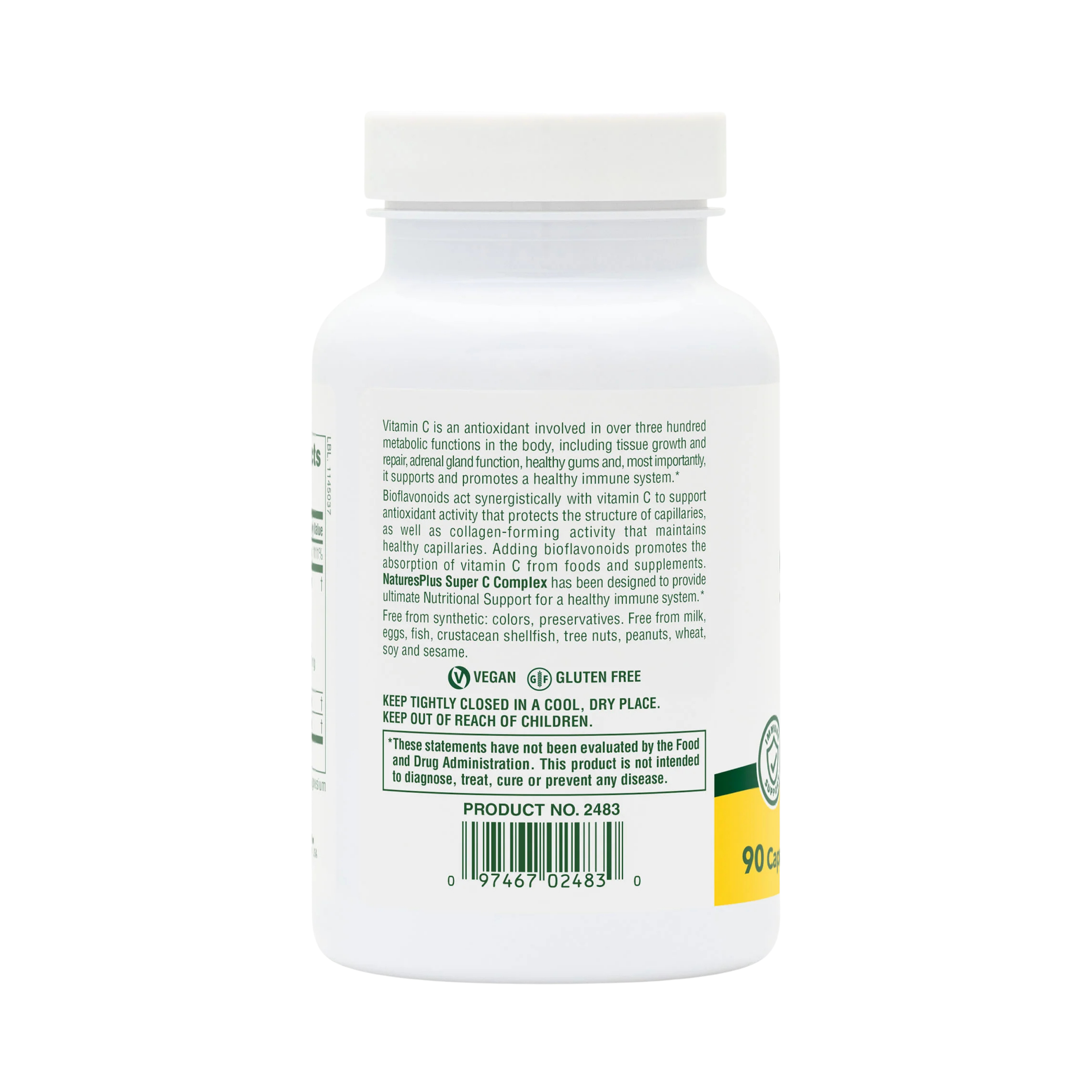 NaturesPlus, Super C Complex, 90 Capsules