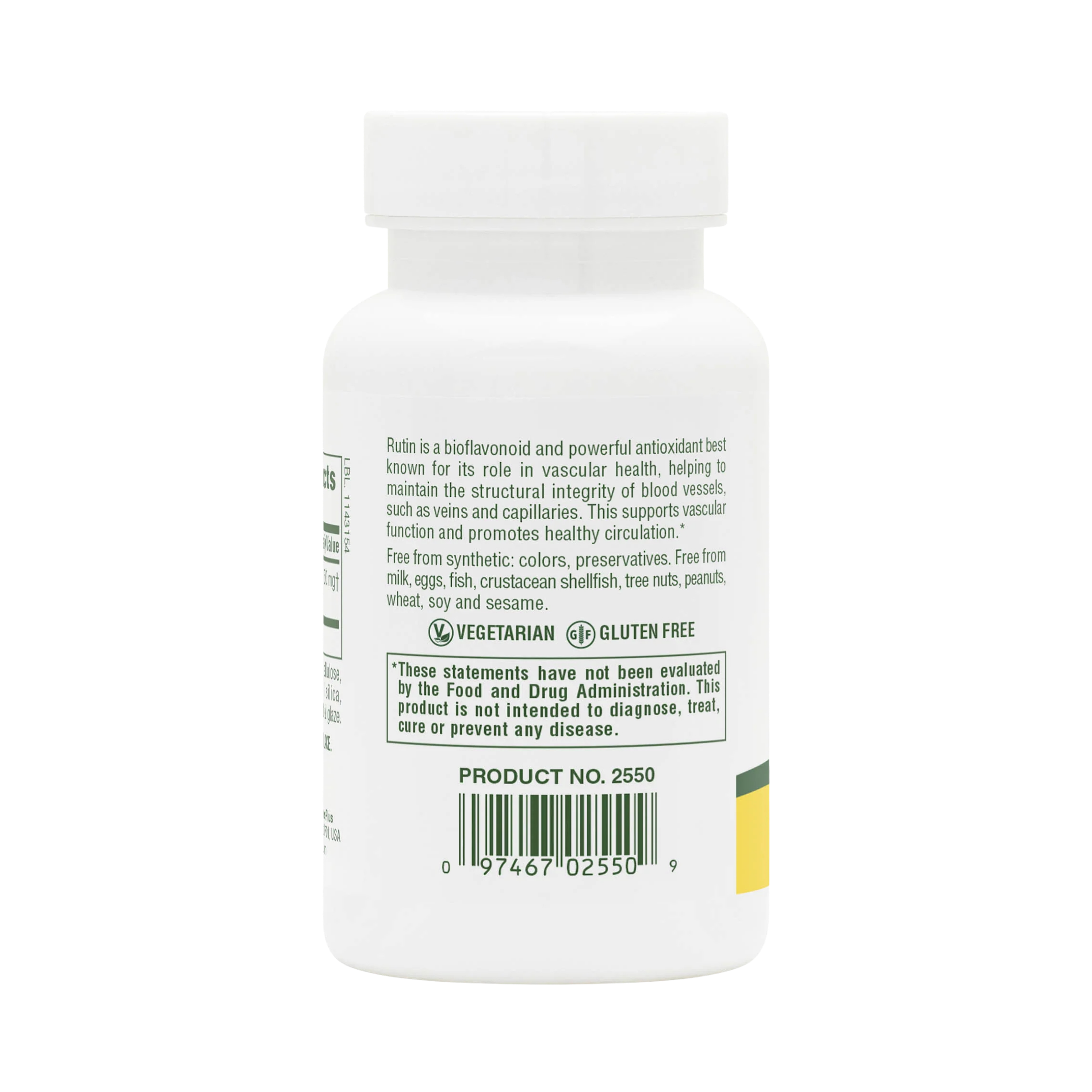 NaturesPlus, Rutin, 500 Mg, 60 Tablets