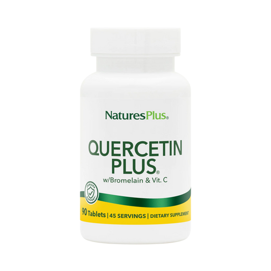 NaturesPlus, Quercetin Plus, 650 Mg, 90 Vegetarian Tablets