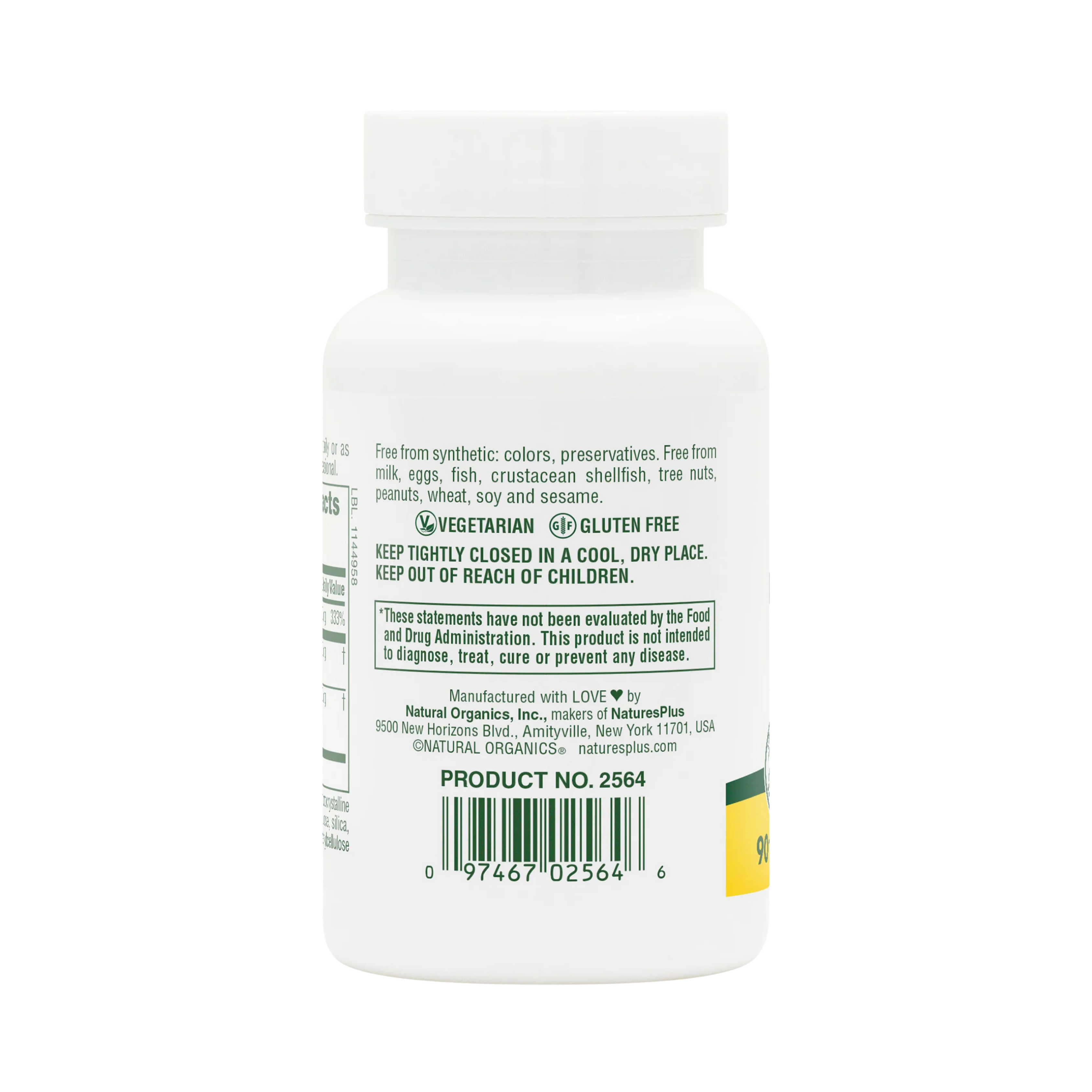 NaturesPlus, Quercetin Plus, 650 Mg, 90 Vegetarian Tablets