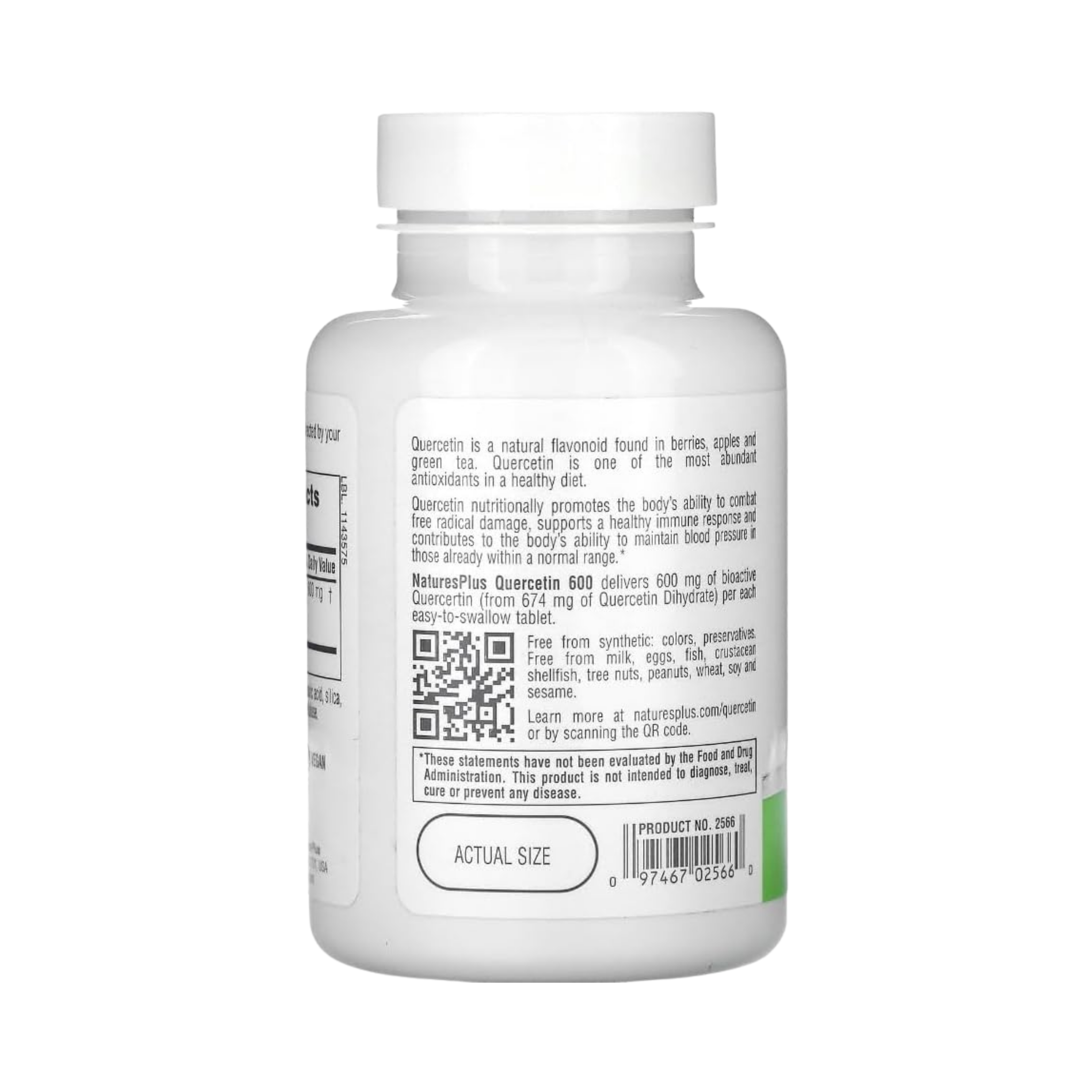 NaturesPlus, Pro Quercetin 600, 60 Tablets