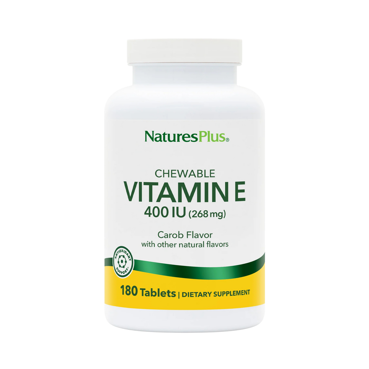 NaturesPlus, Vitamin E Chewable 400 IU, 90 Vegetarian Tablets