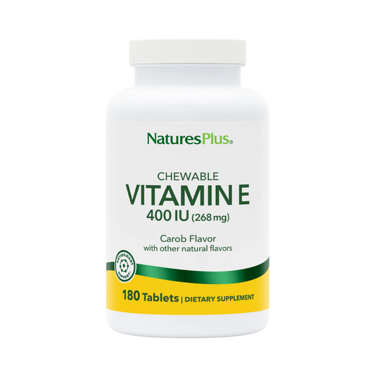 NaturesPlus, Vitamin E Chewable 400 IU, 90 Vegetarian Tablets