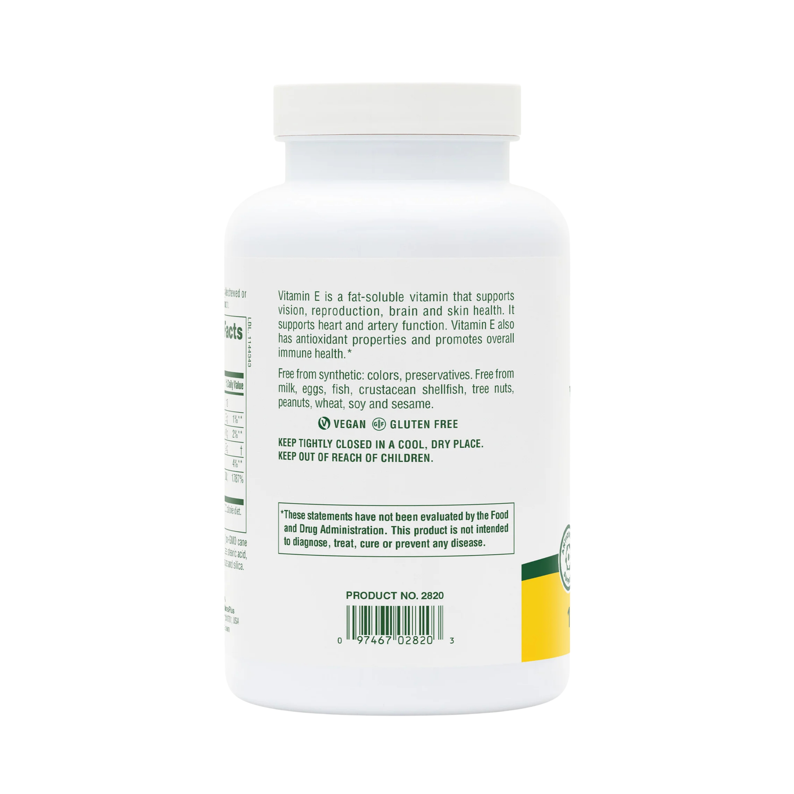NaturesPlus, Vitamin E Chewable 400 IU, 90 Vegetarian Tablets