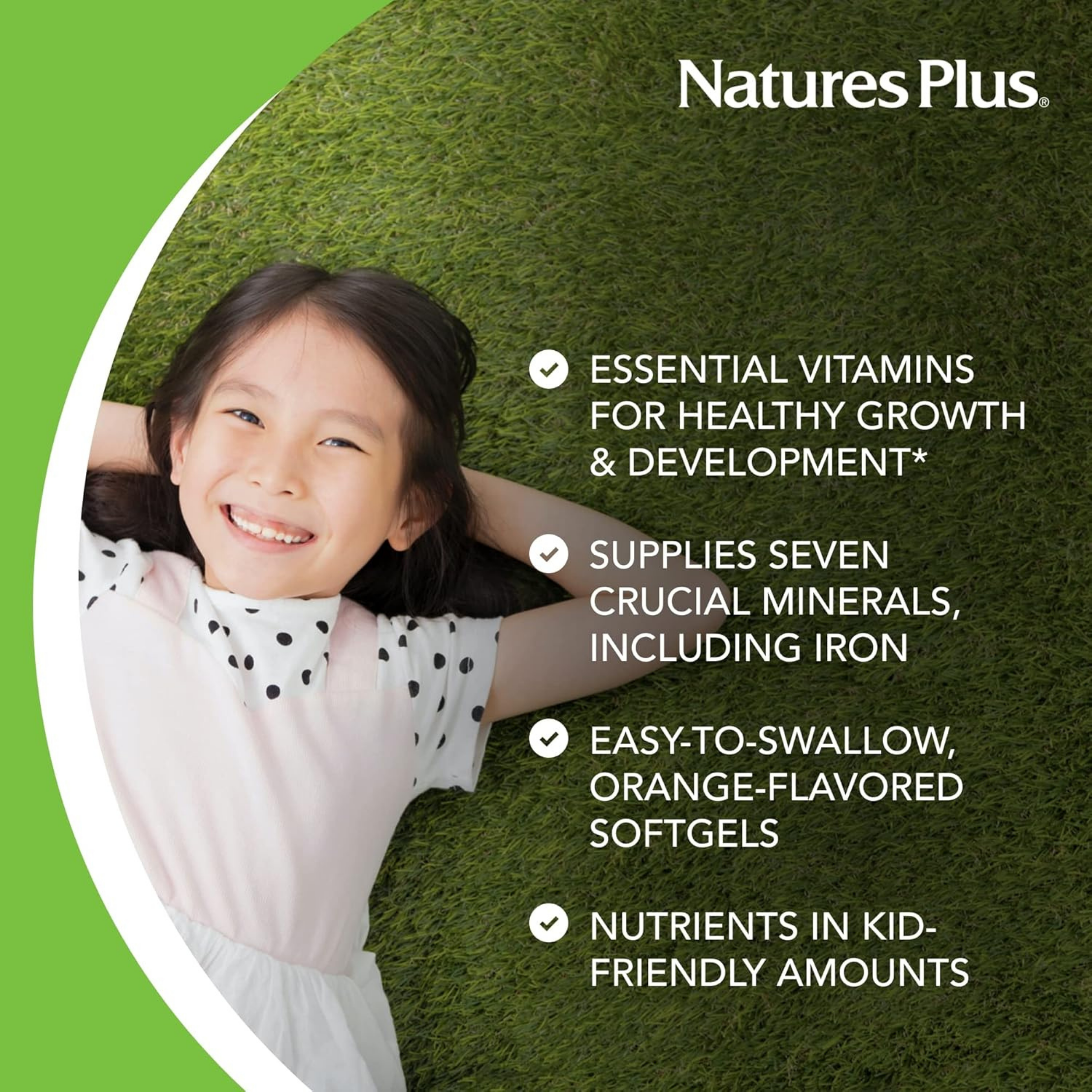 NaturesPlus, Children's Vita-Gels Multivitamin, Orange, 90 Softgels