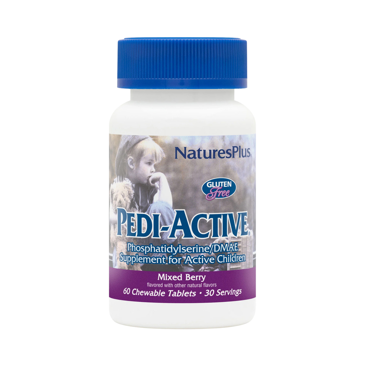 NaturesPlus, Pedi-Active, Mixed Berry, 60 Chewable Tablets