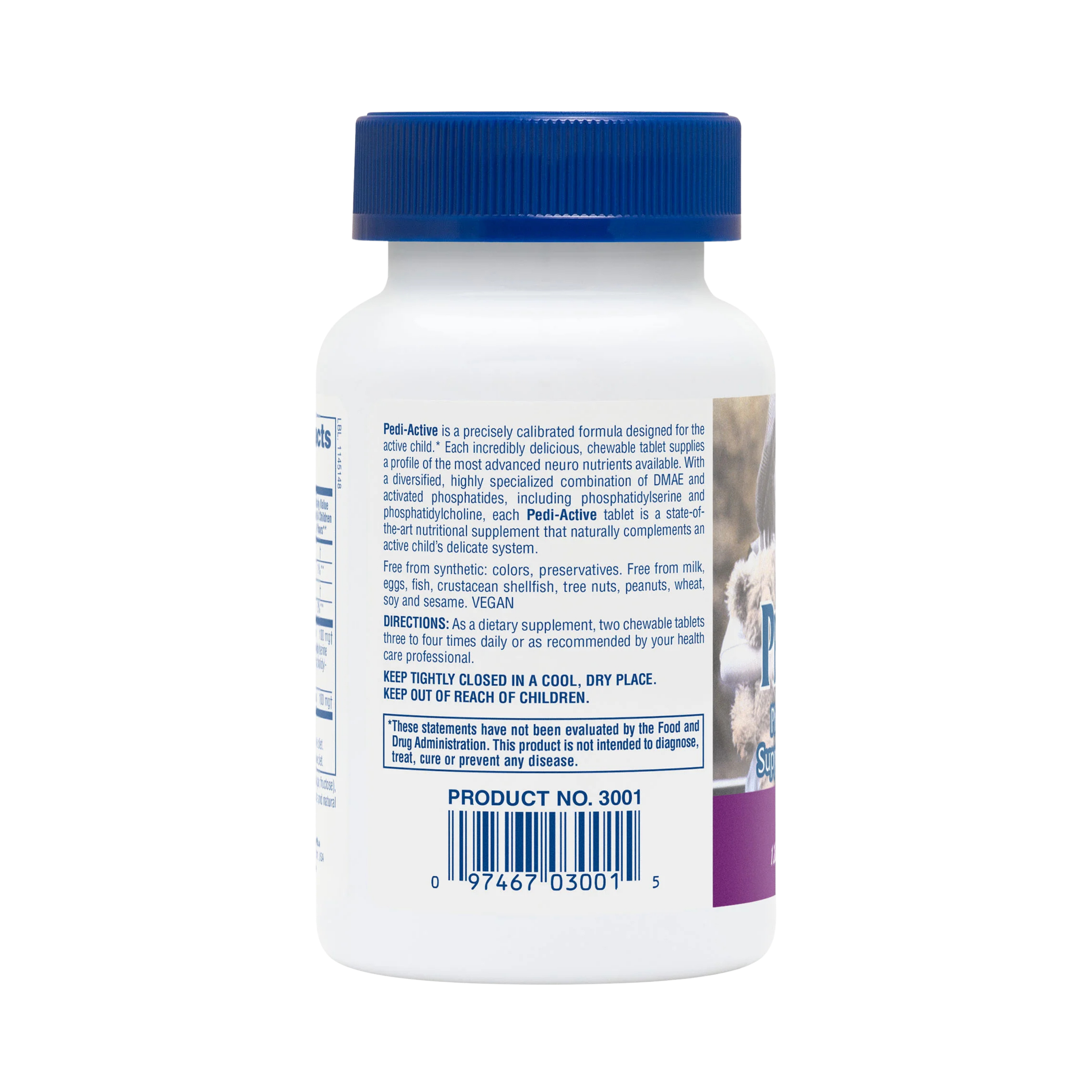 NaturesPlus, Pedi-Active, Mixed Berry, 120 Chewable Tablets