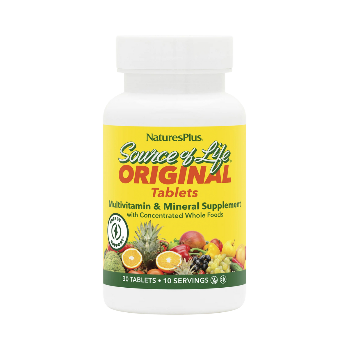 NaturesPlus, Source of Life, Multi-Vitamin & Mineral Supplement, 30 Tablets