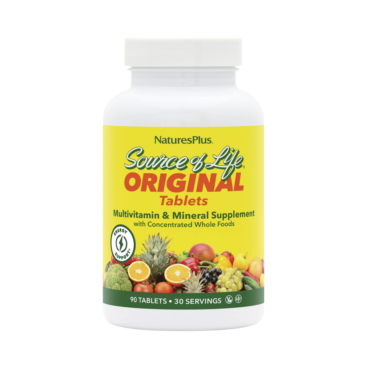 NaturesPlus, Source of Life, Multi-Vitamin & Mineral Supplement, 90 Tablets