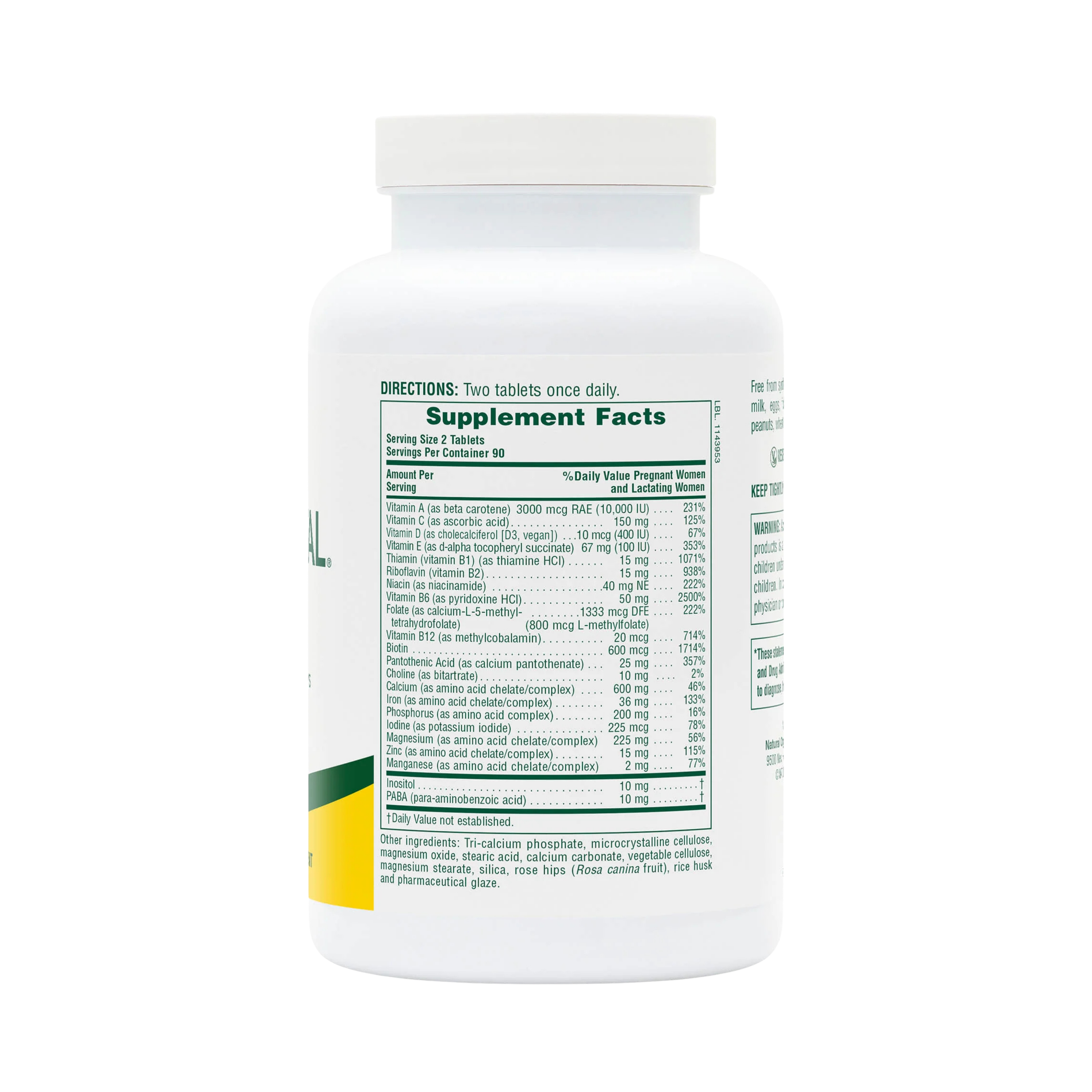 NaturesPlus, Ultra Prenatal Multivitamin, 180 Tablets