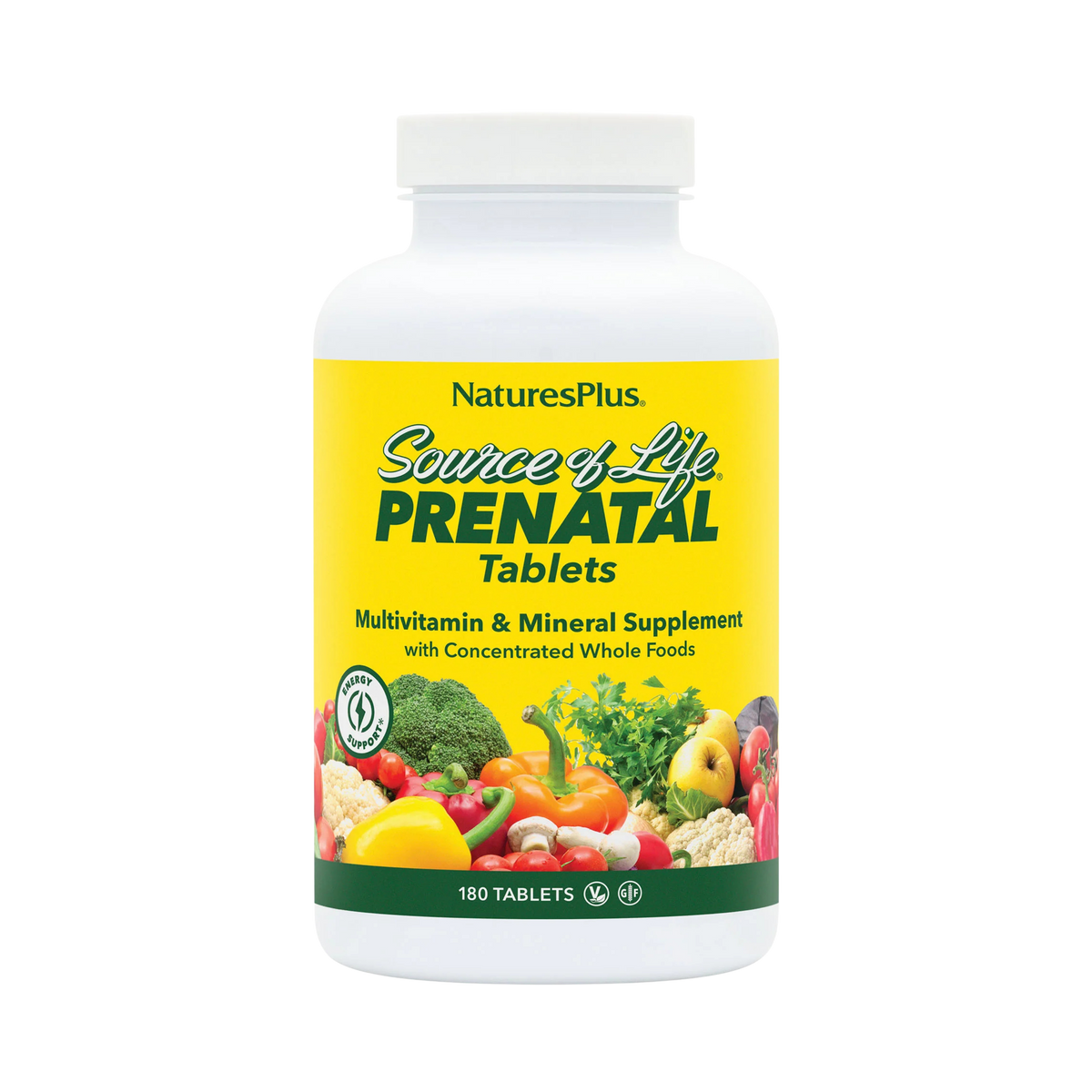 NaturesPlus, Source of Life Prenatal, 180 Tablets