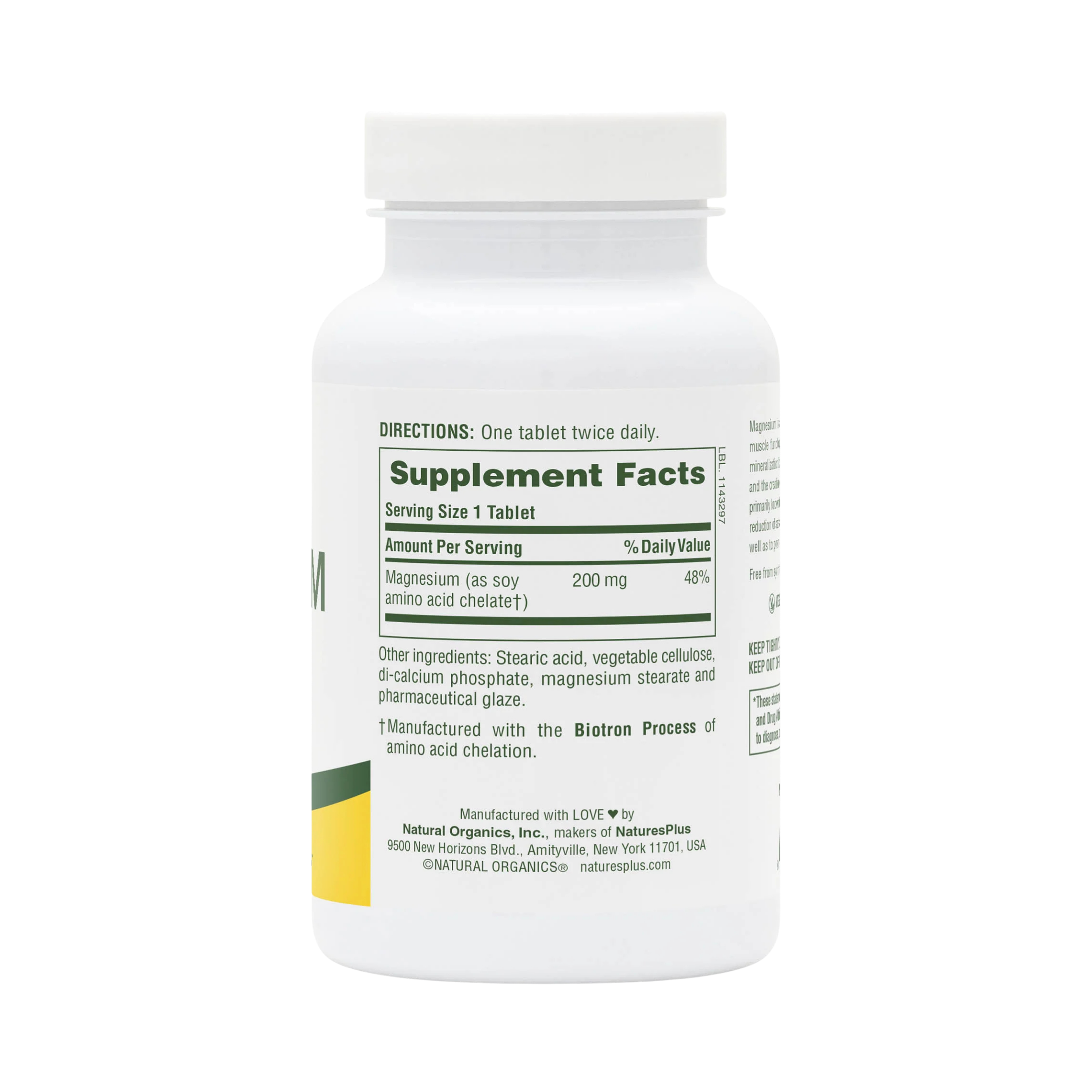 NaturesPlus, Magnesium, 200 Mg, 90 Tablets