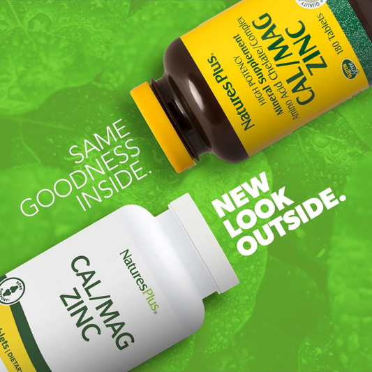 NaturesPlus, Cal/Mag Zinc, 180 Tablets