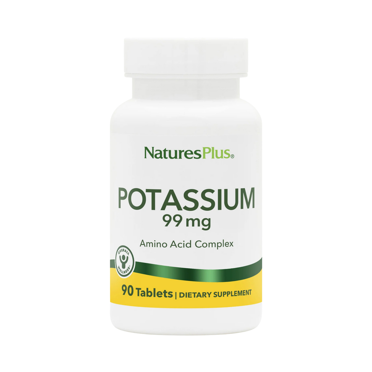 NaturesPlus, Potassium, 99 Mg, 90 Tablets
