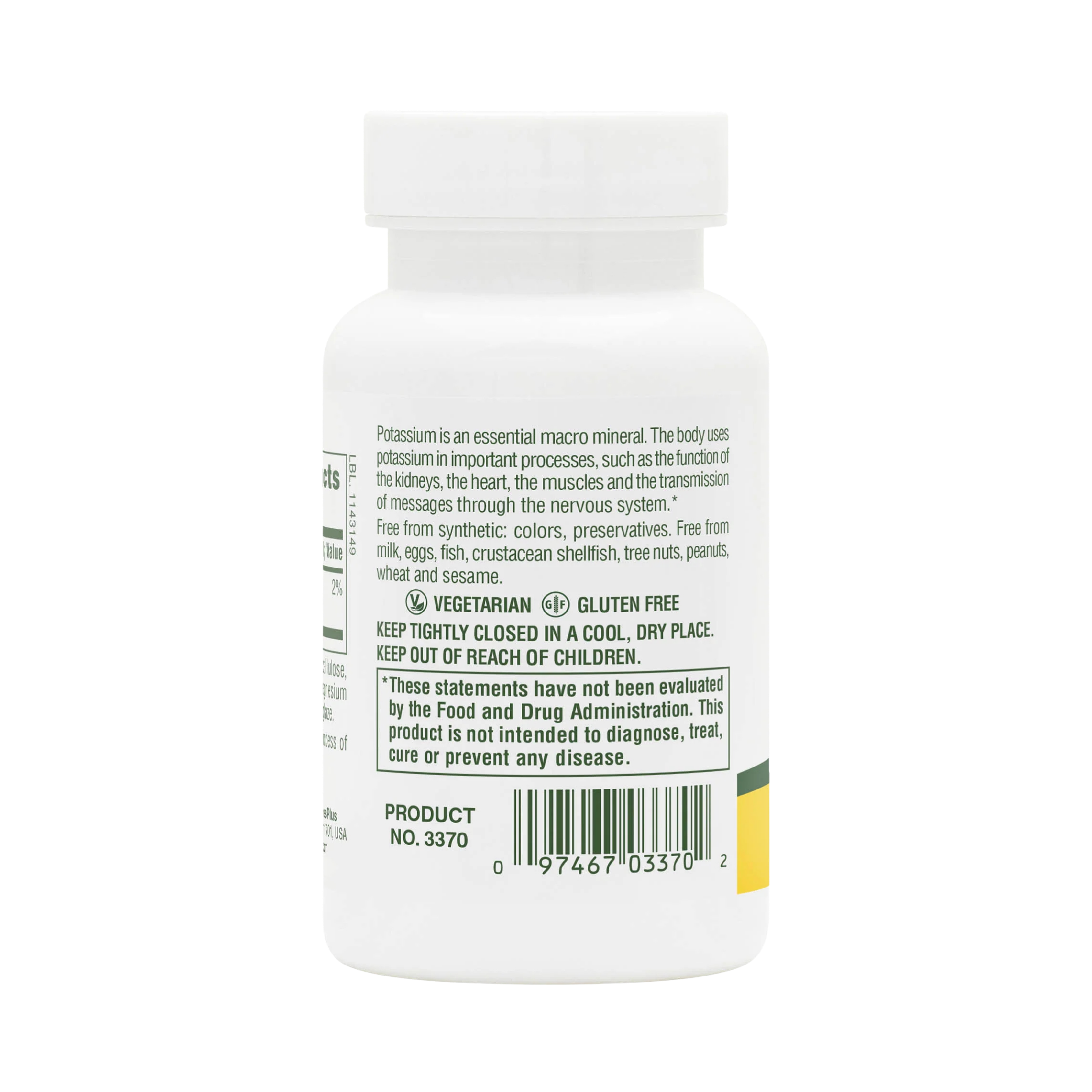 NaturesPlus, Potassium, 99 Mg, 90 Tablets