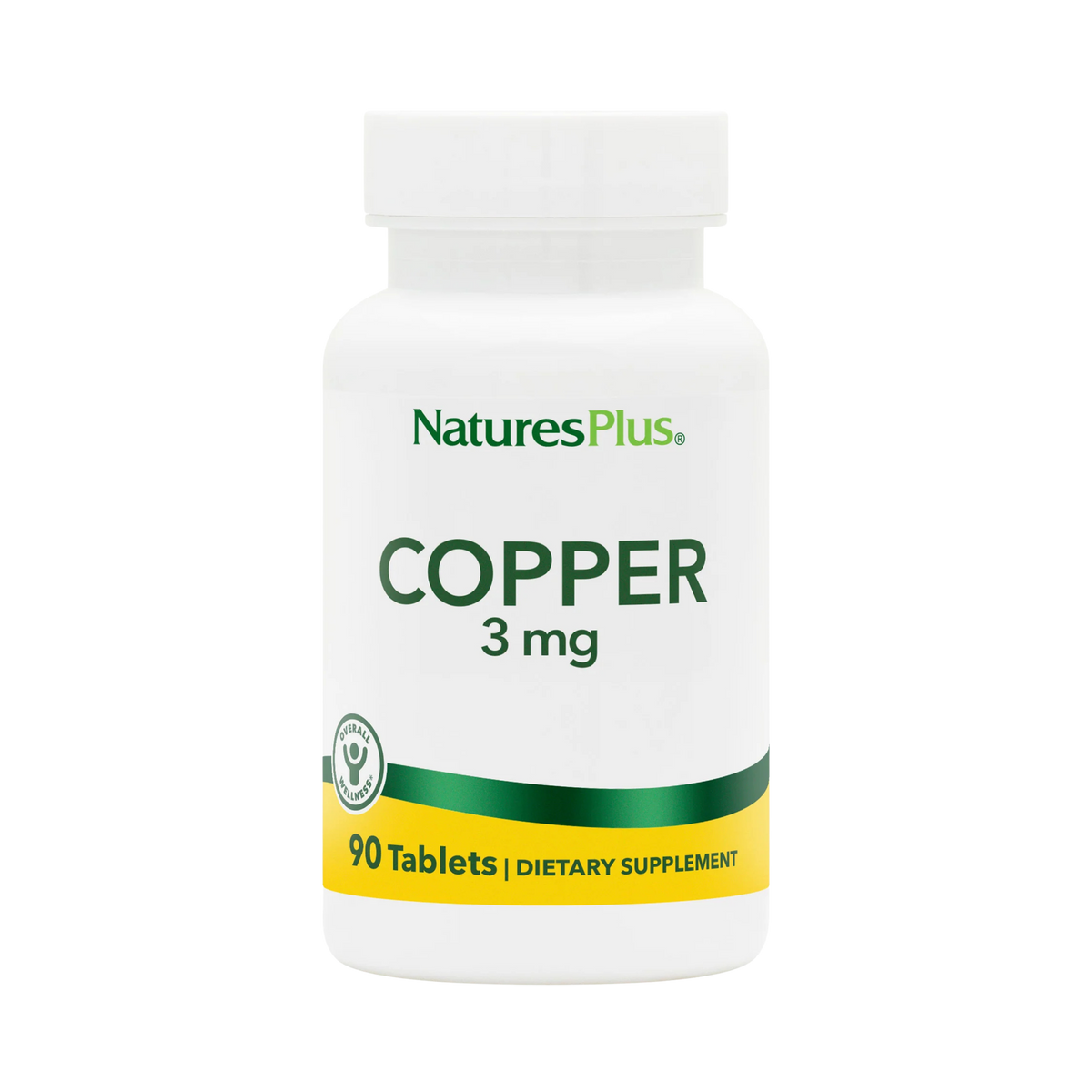 NaturesPlus, Copper, 3 Mg, 90 Tablets