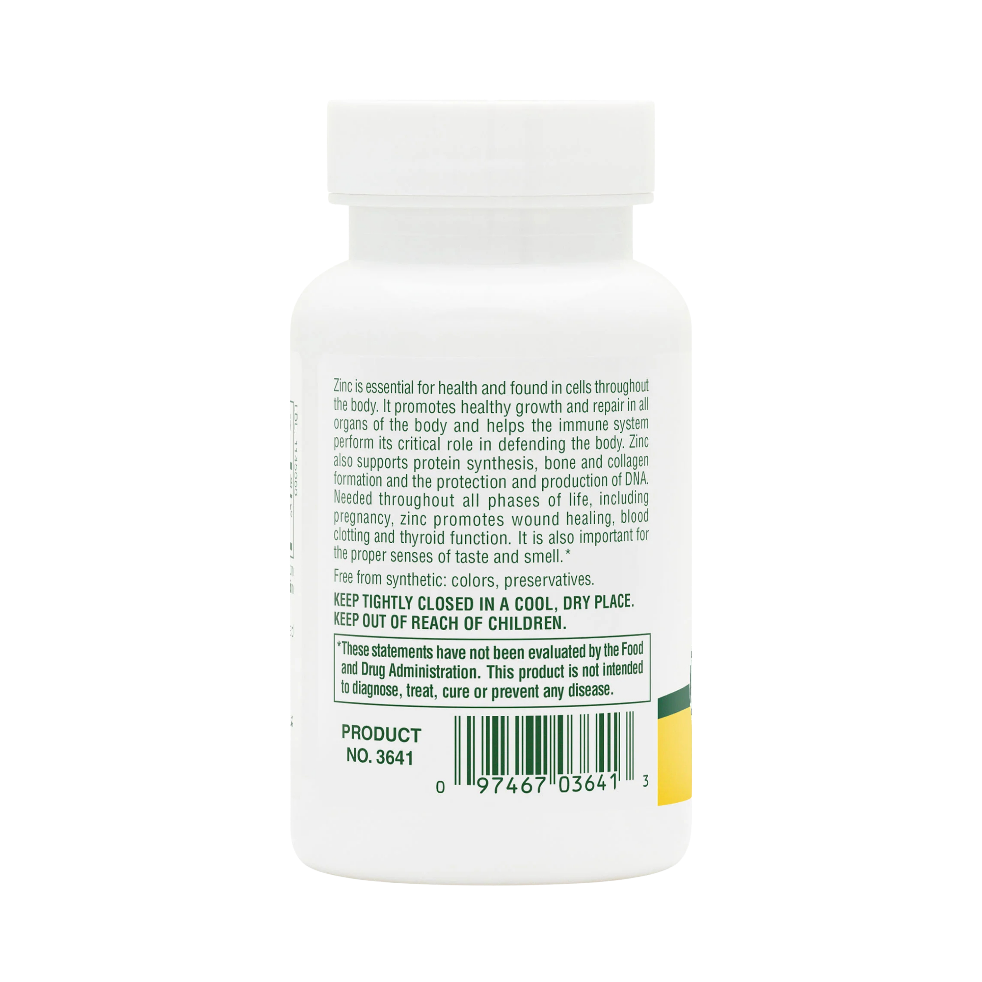 NaturesPlus, Zinc, 30 Mg, 90 Tablets