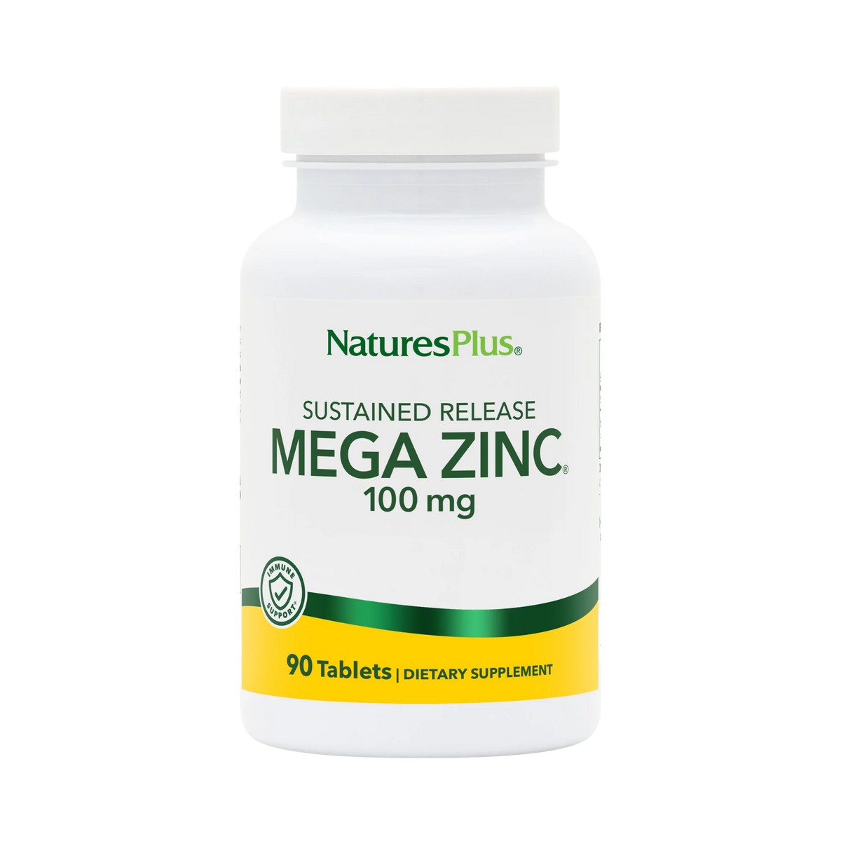 NaturesPlus, Sustained Release Mega Zinc, 100 Mg, 90 Tablets