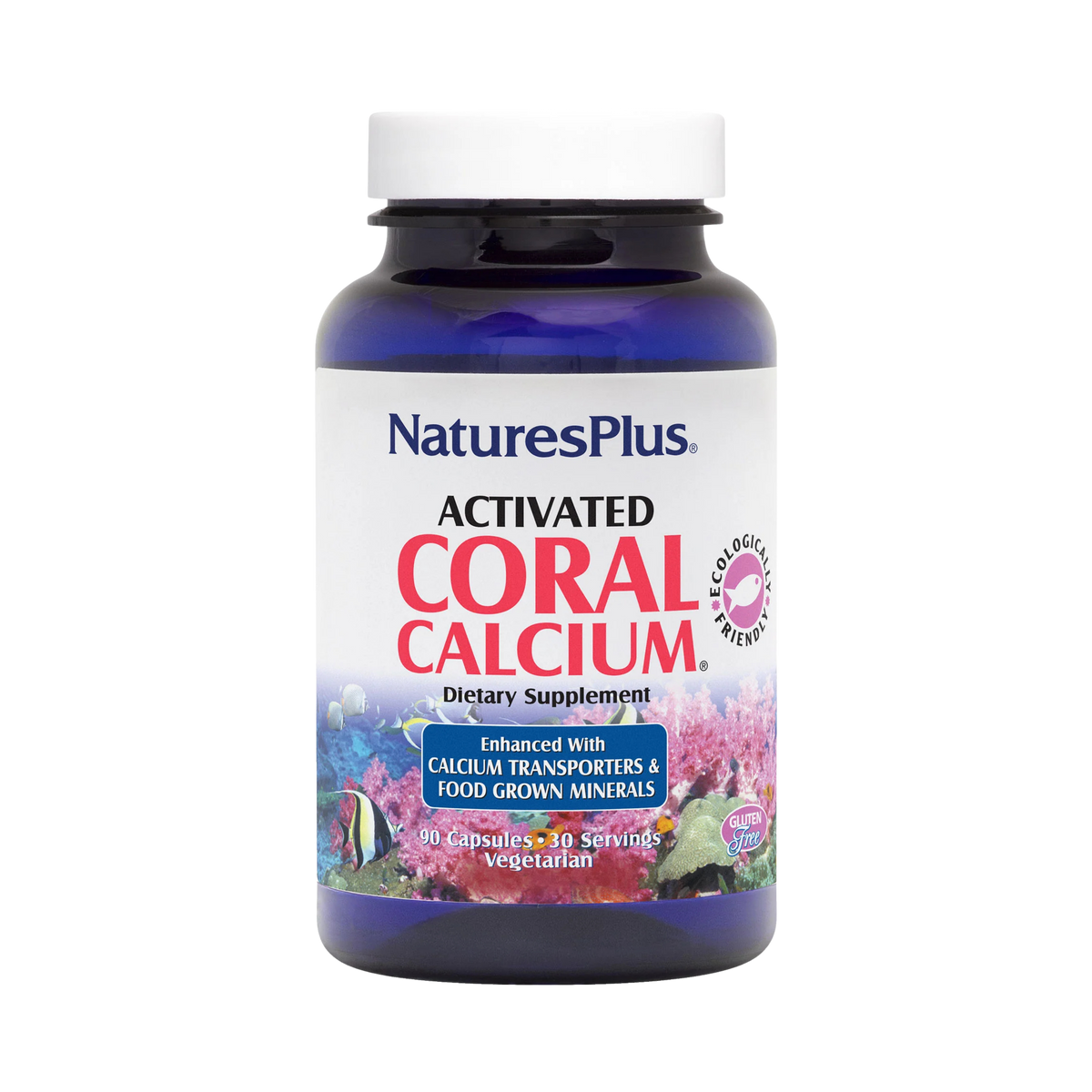 NaturesPlus, Activated Coral Calcium, 90 Capsules