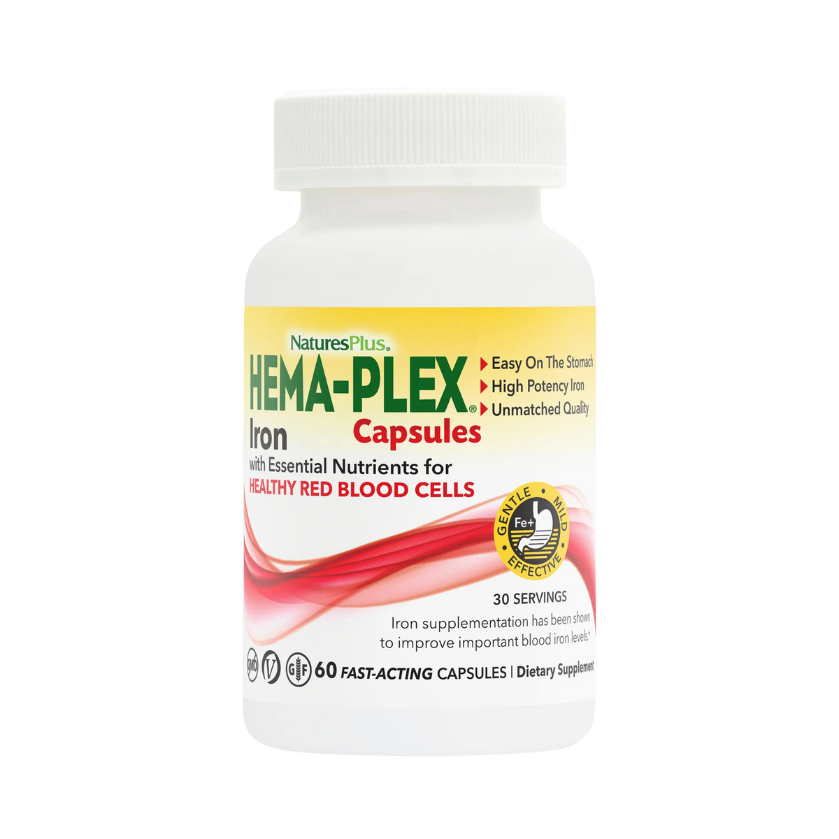 NaturesPlus, Hema-Plex, 60 Fast-Acting Capsules