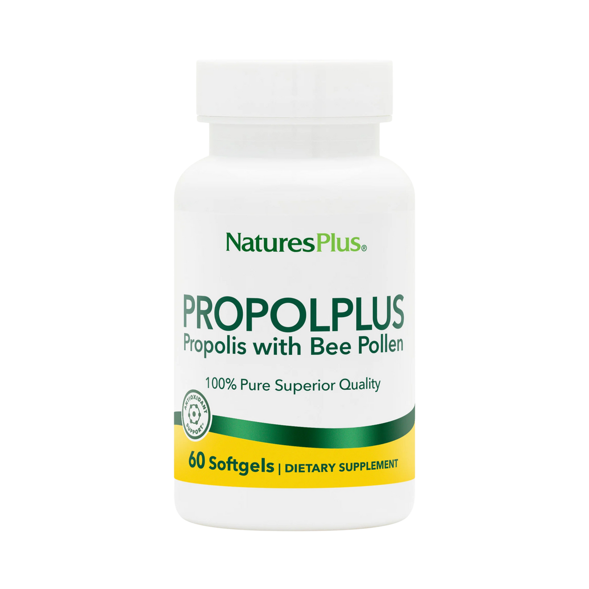 NaturesPlus, Propolplus, Propolis with Bee Pollen, 60 Softgels