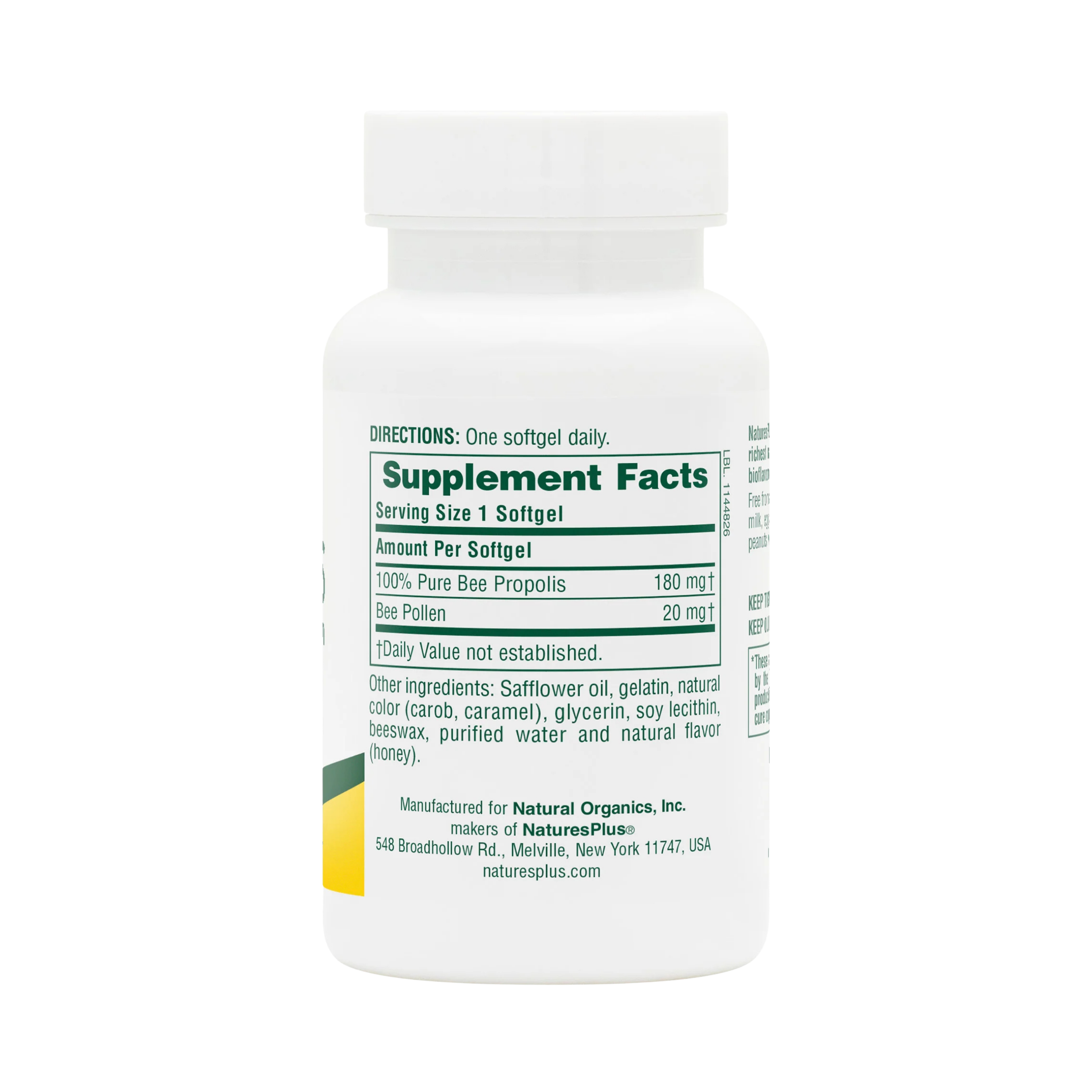 NaturesPlus, Propolplus, Propolis with Bee Pollen, 60 Softgels