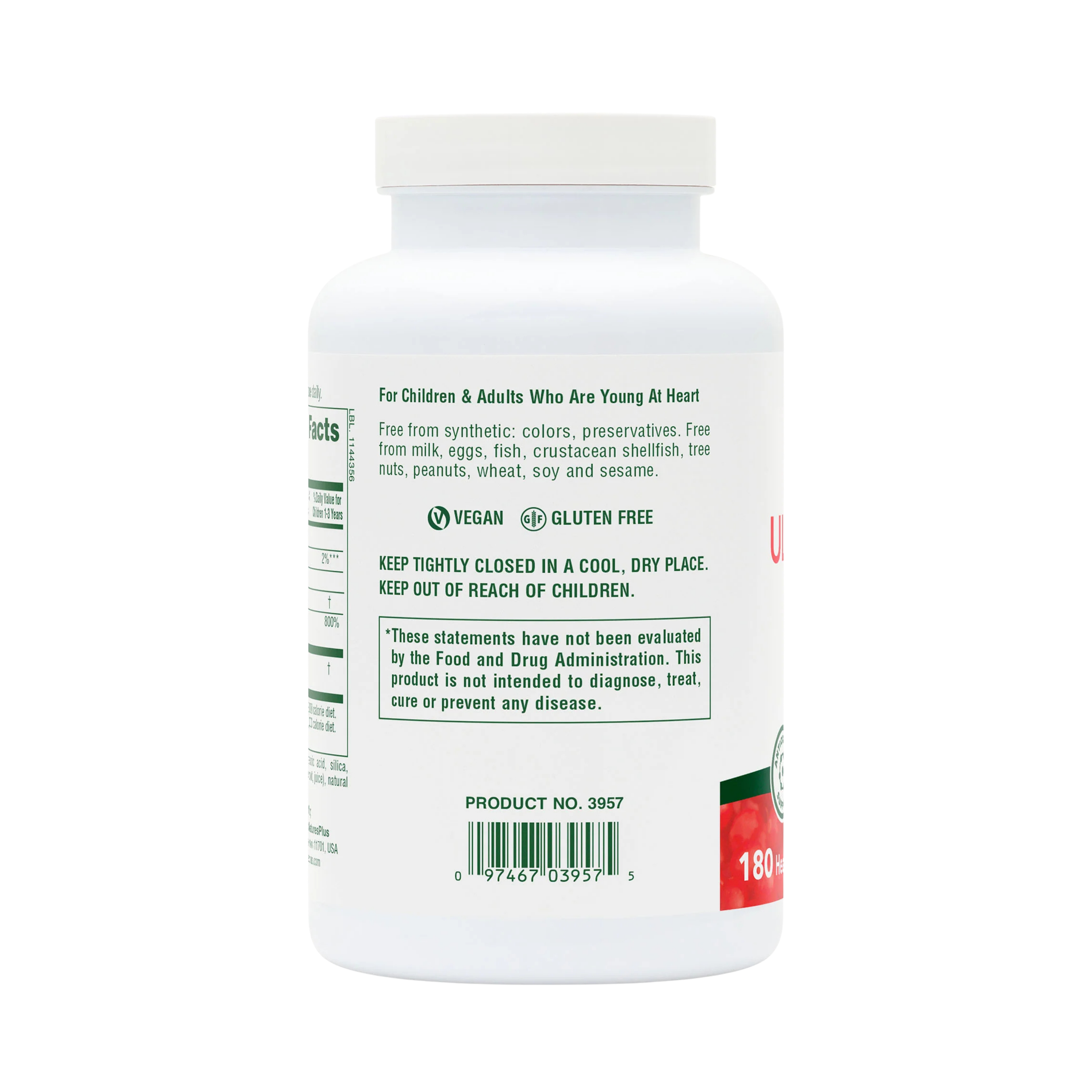 NaturesPlus, Ultra Chewable Cranberry, 180 Chewables