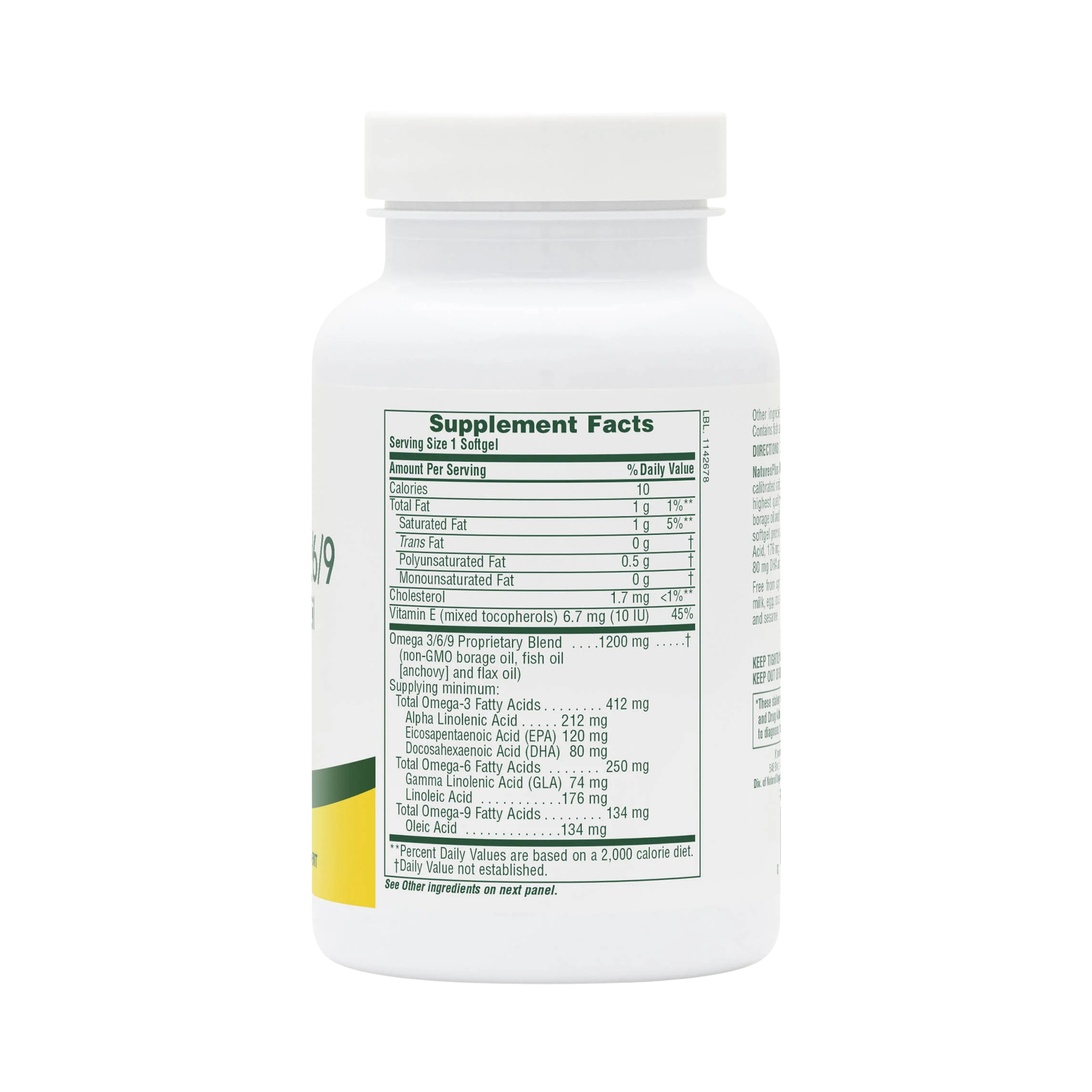 NaturesPlus, Ultra Omega 3/6/9, 60 Softgels