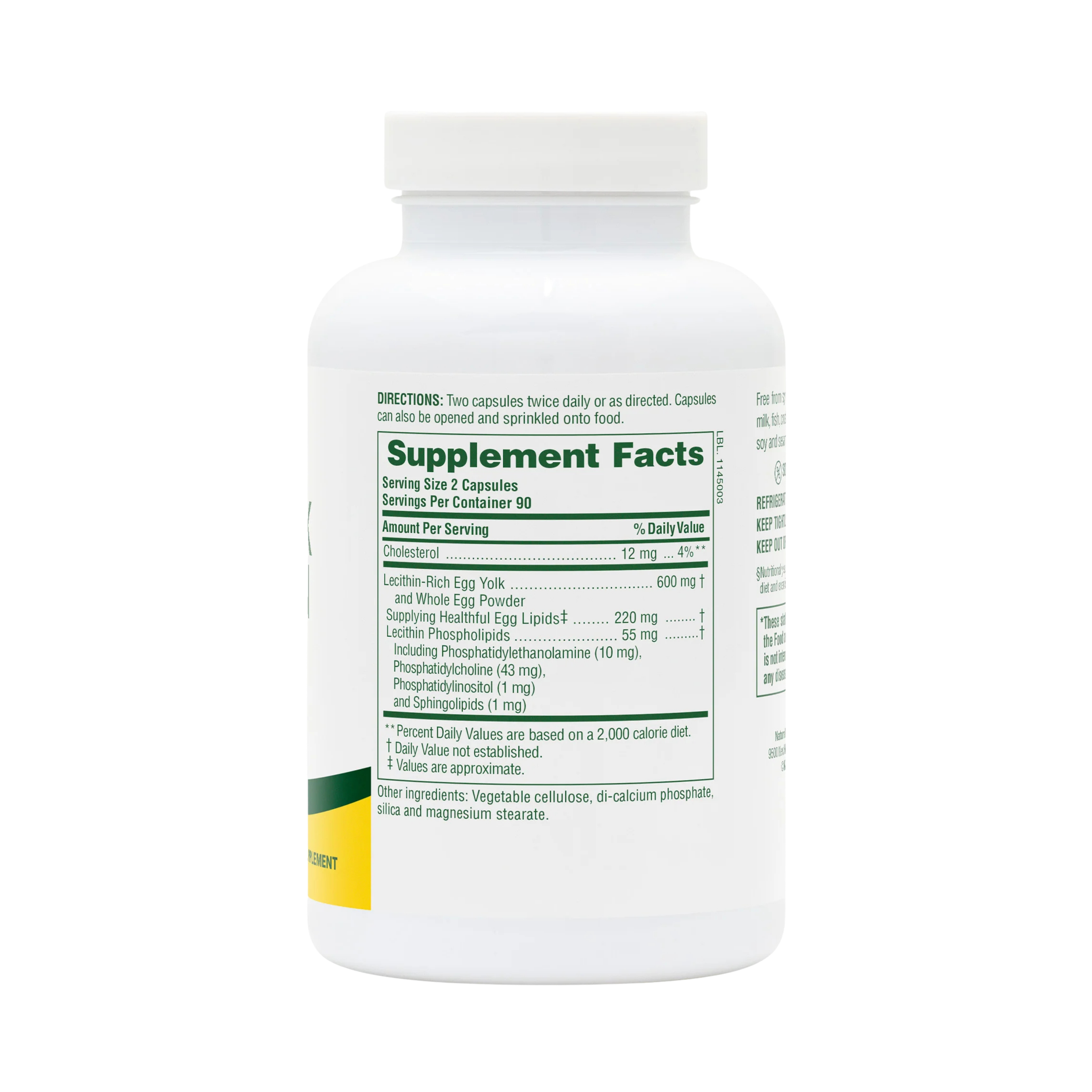 NaturesPlus, Egg Yolk Lecithin, 180 Capsules