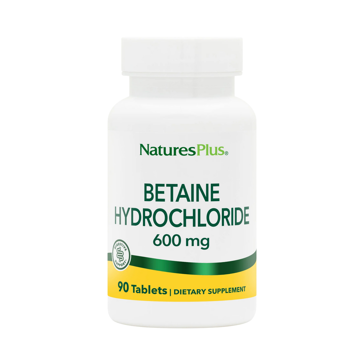 NaturesPlus, Betaine Hydrochloride, 600 Mg, 90 Tablets