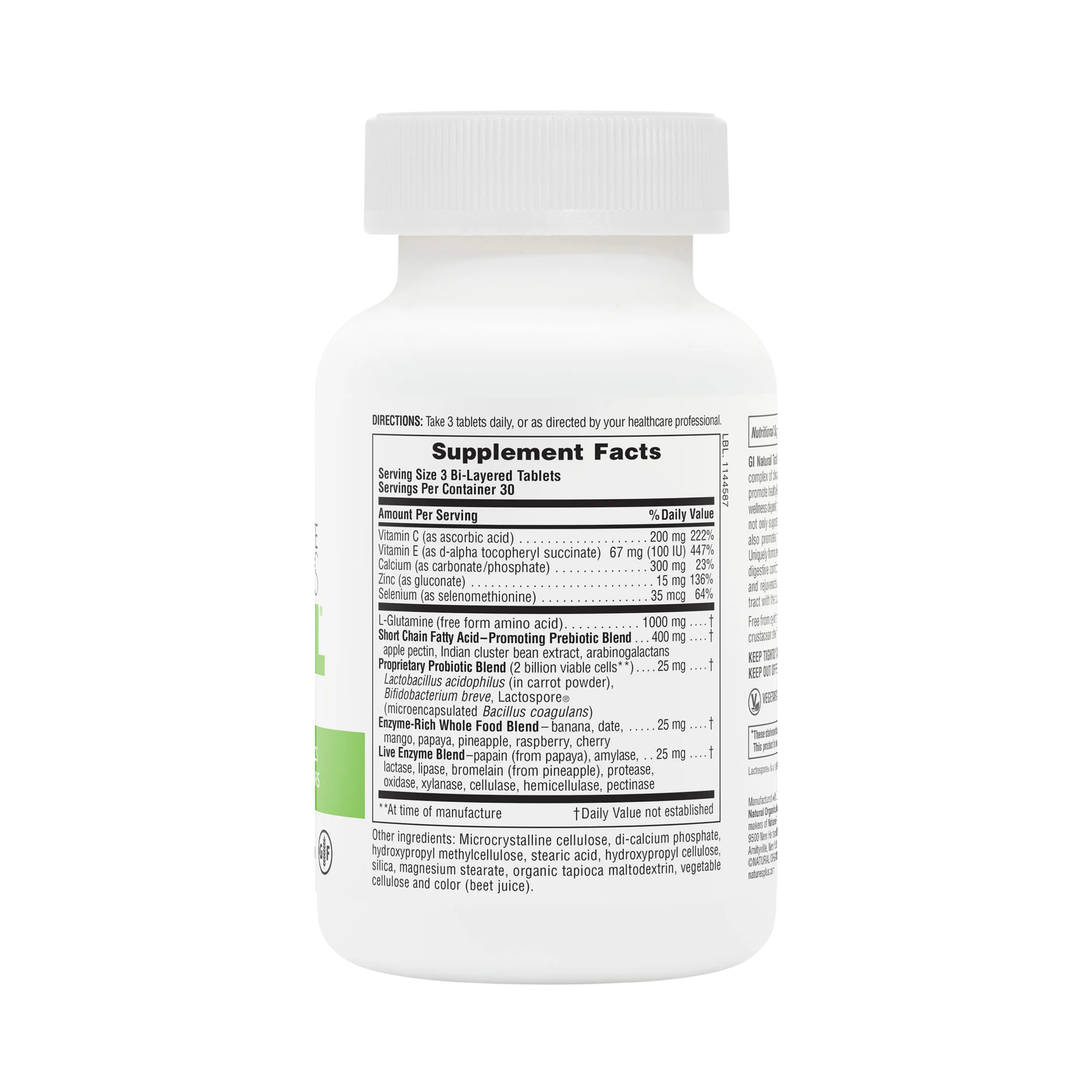 NaturesPlus, Total Digestive Wellness, GI Natural, 90 Tablets