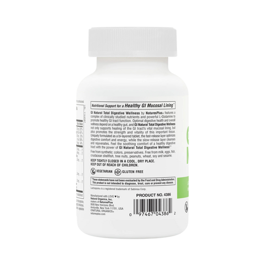 NaturesPlus, Total Digestive Wellness, GI Natural, 90 Tablets
