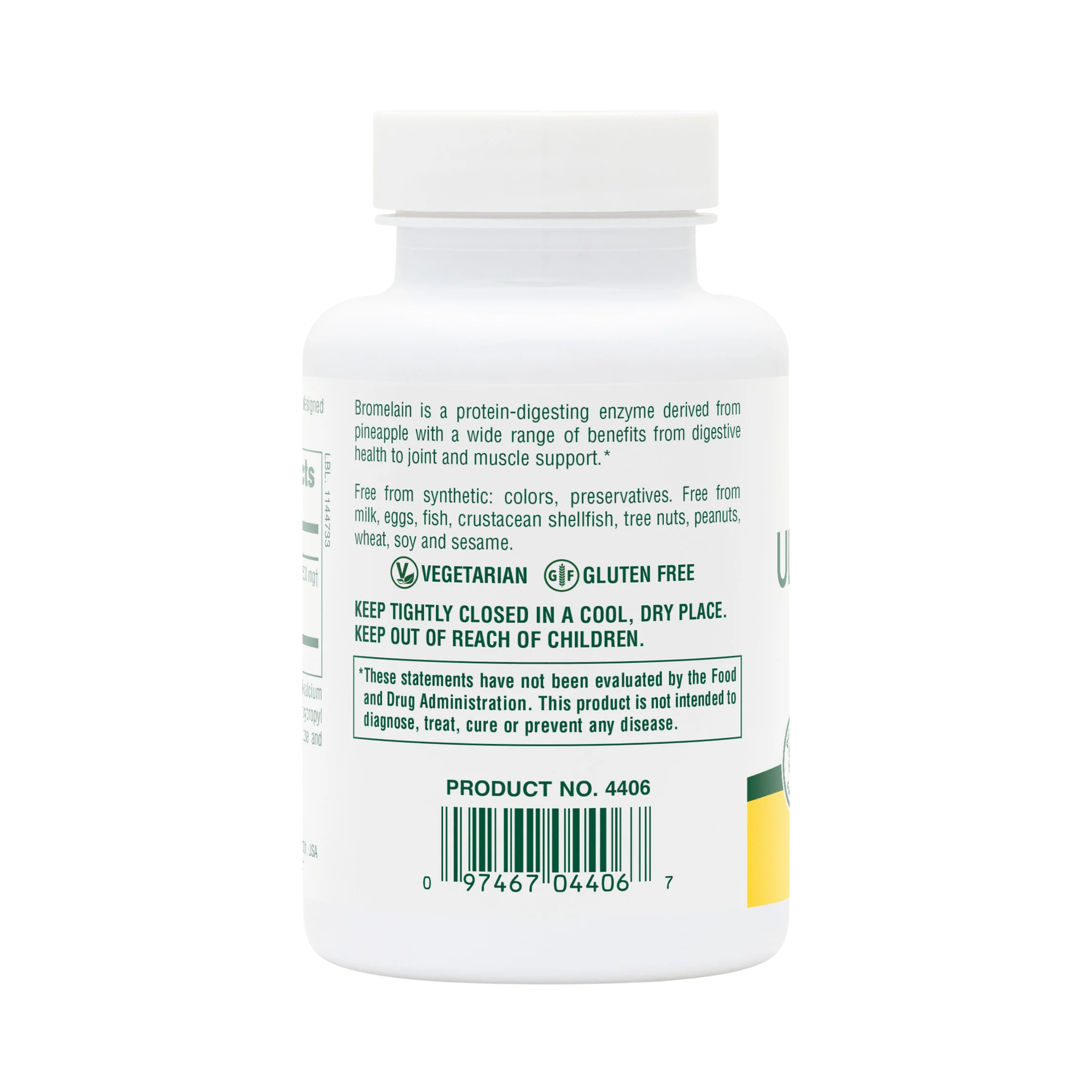 NaturesPlus, Ultra Bromelain, 1500 Mg, 60 Tablets