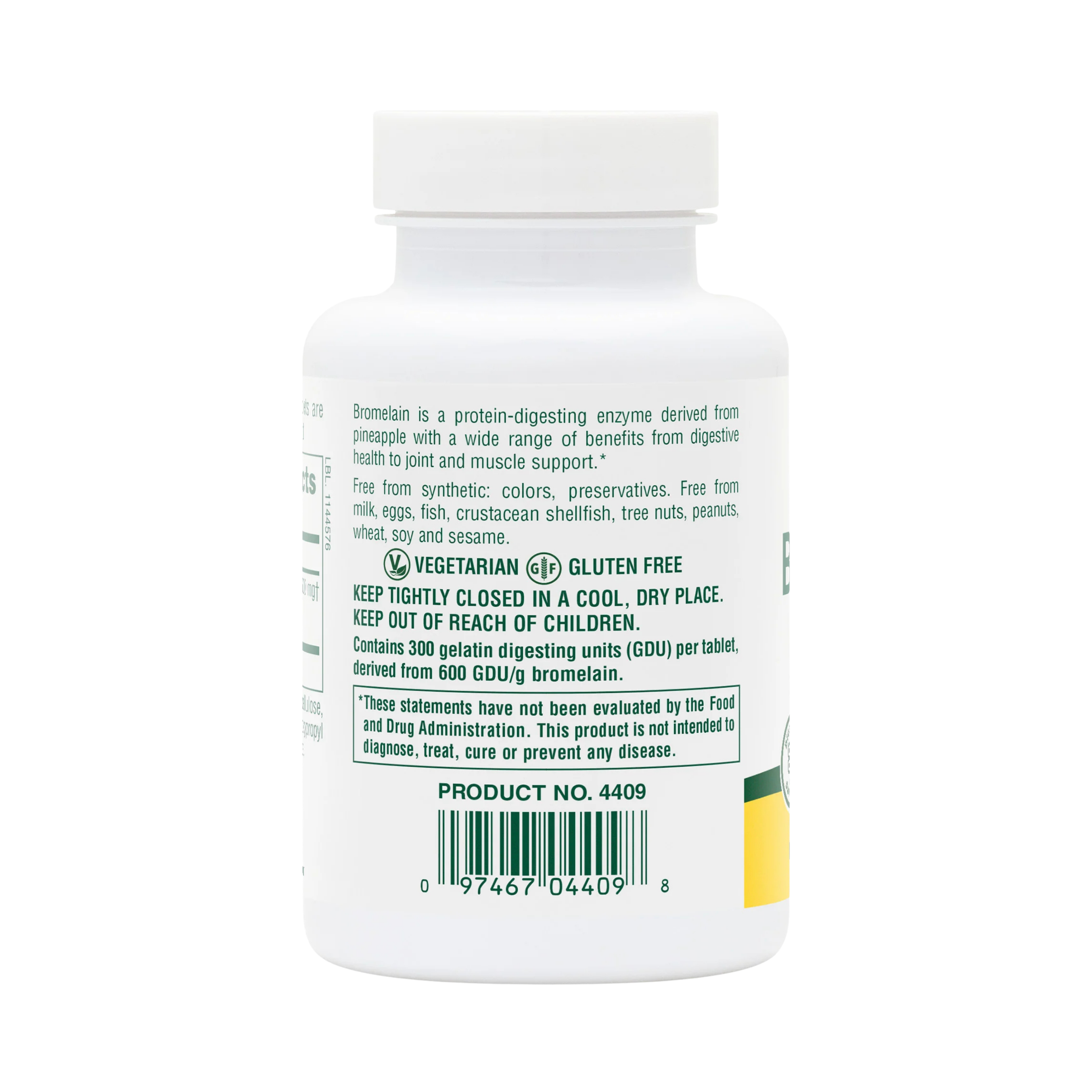 NaturesPlus, Bromelain, 500 Mg, 90 Tablets