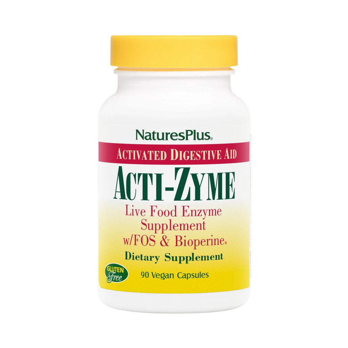 NaturesPlus, Acti-Zyme, Activated Digested Aid, 90 Vegan Capsules