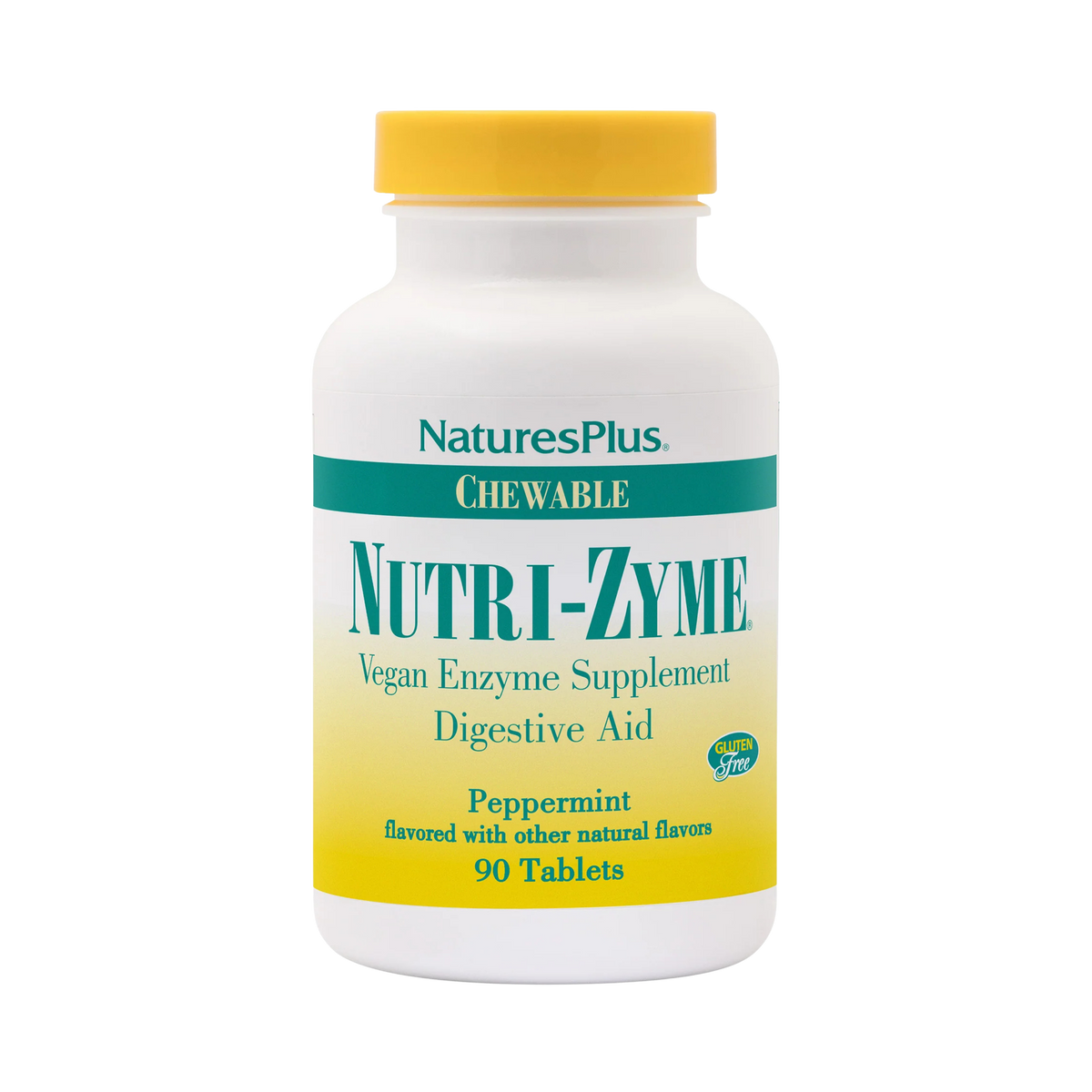 NaturesPlus, Chewable Nutri-Zyme, Peppermint, 90 Tablets