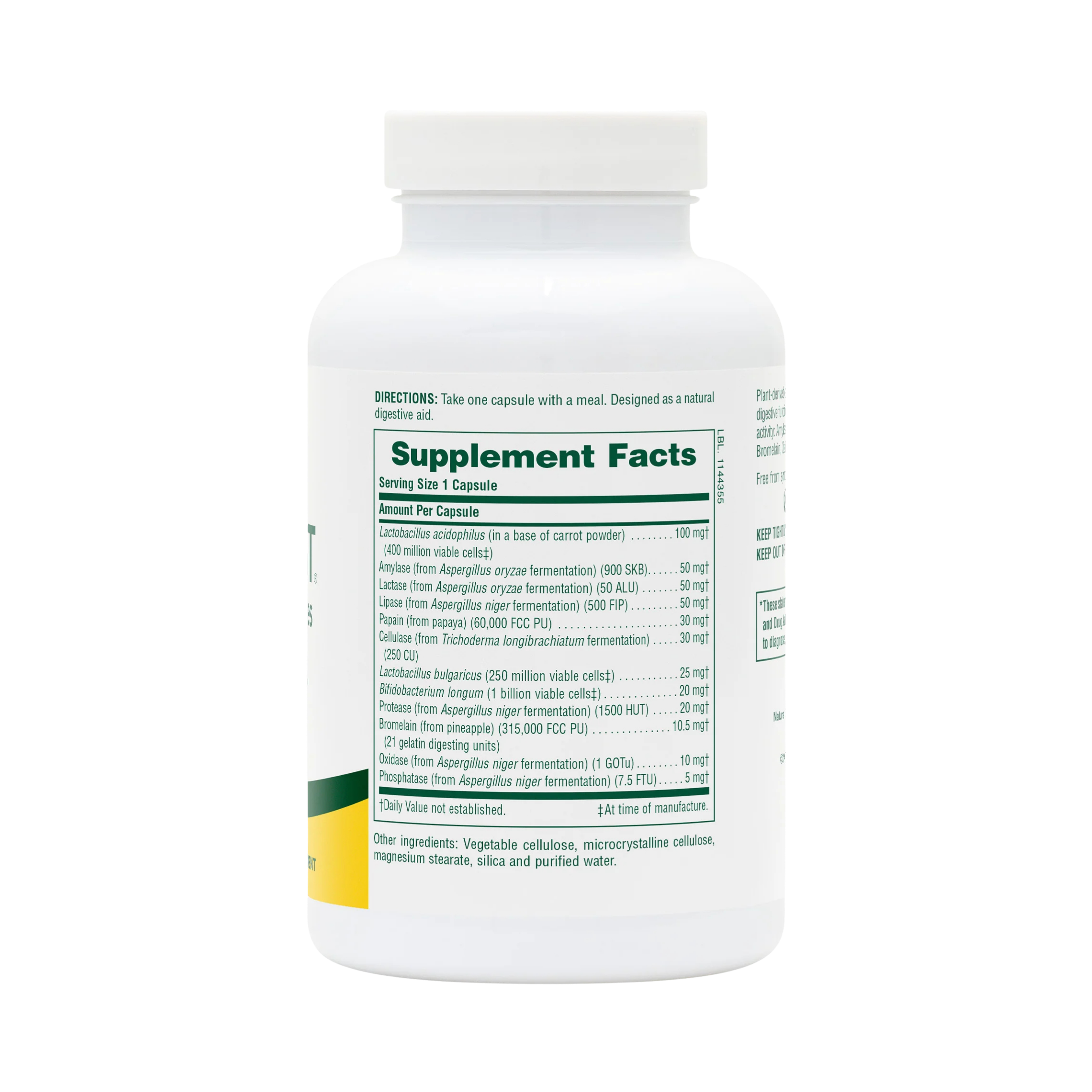 NaturesPlus, Vibra-Gest, Plant-Derived Enzymes, 180 Capsules