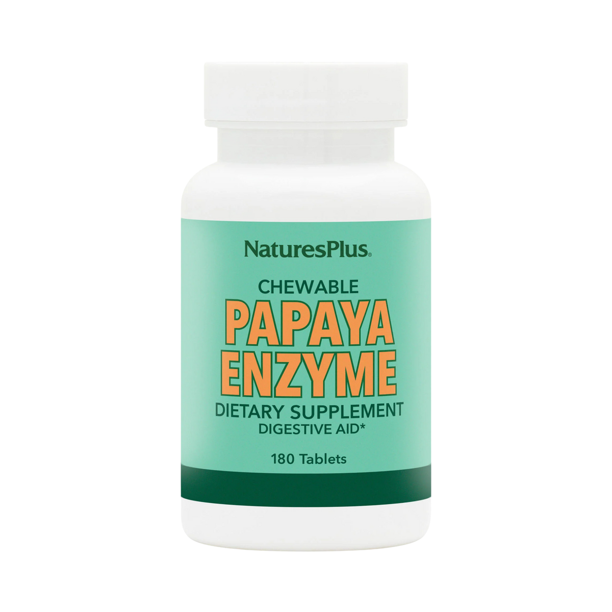 NaturesPlus, Chewable Papaya Enzyme Supplement, 180 Tablets
