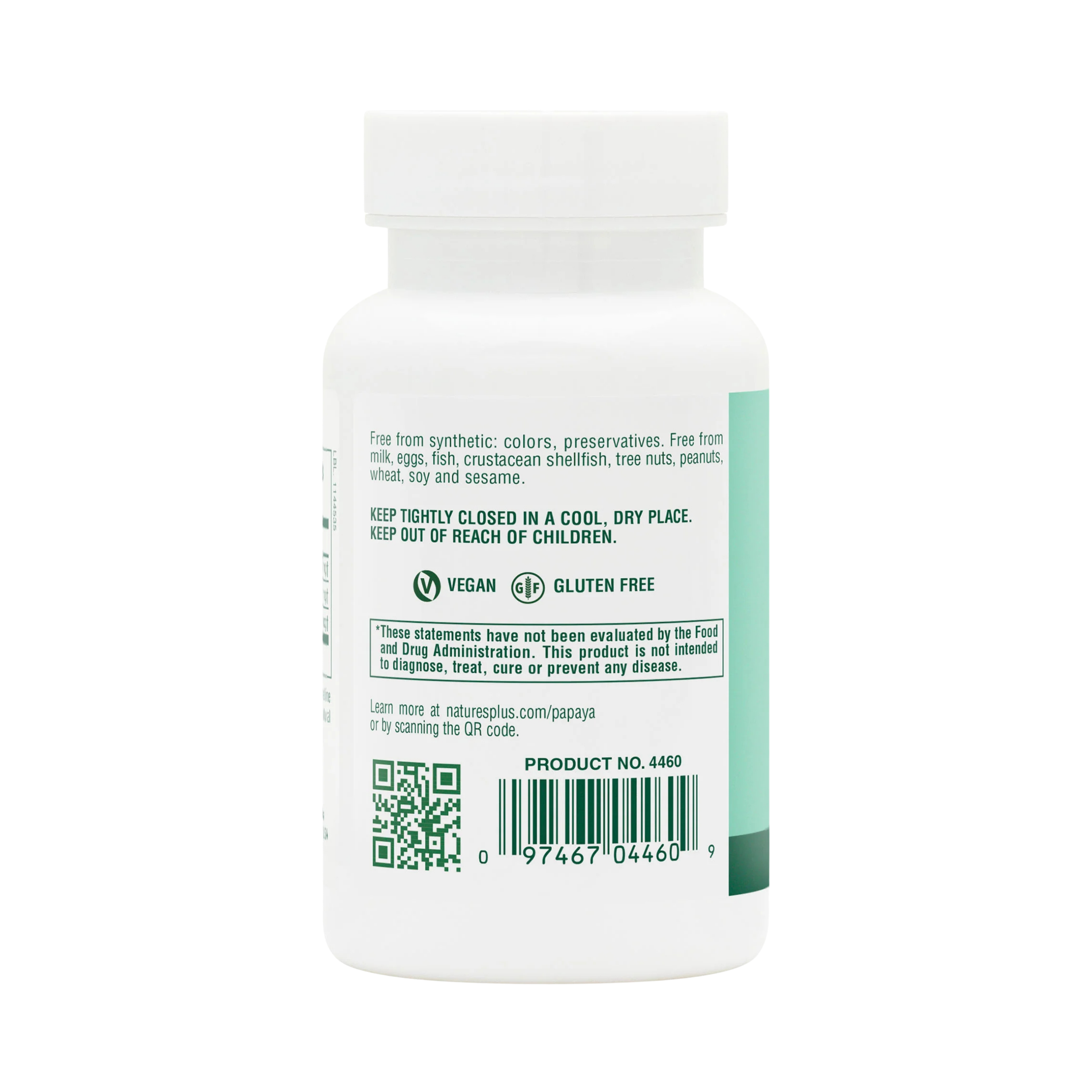 NaturesPlus, Chewable Papaya Enzyme Supplement, 180 Tablets