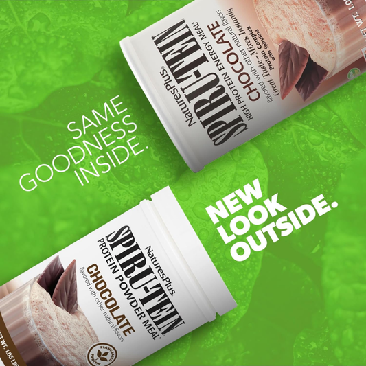 NaturesPlus, Spiru-Tein, Protein Powder Meal, Chocolate, 1.05 Lbs