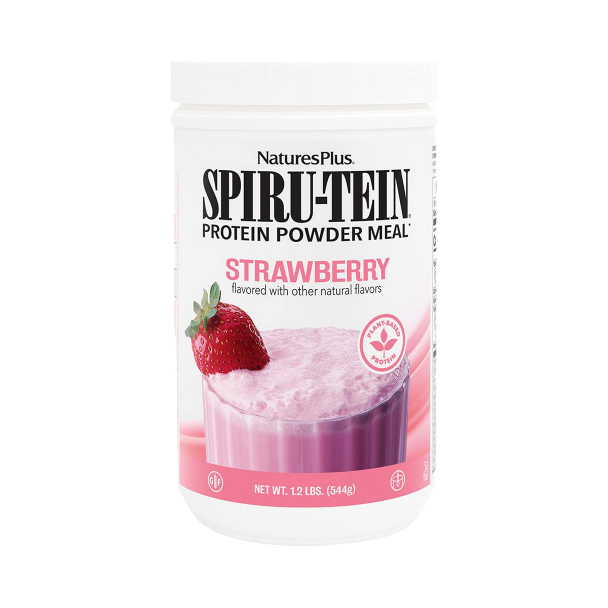 NaturesPlus, Spiru-Tein, Protein Powder Meal, Strawberry, 1.2 Lbs