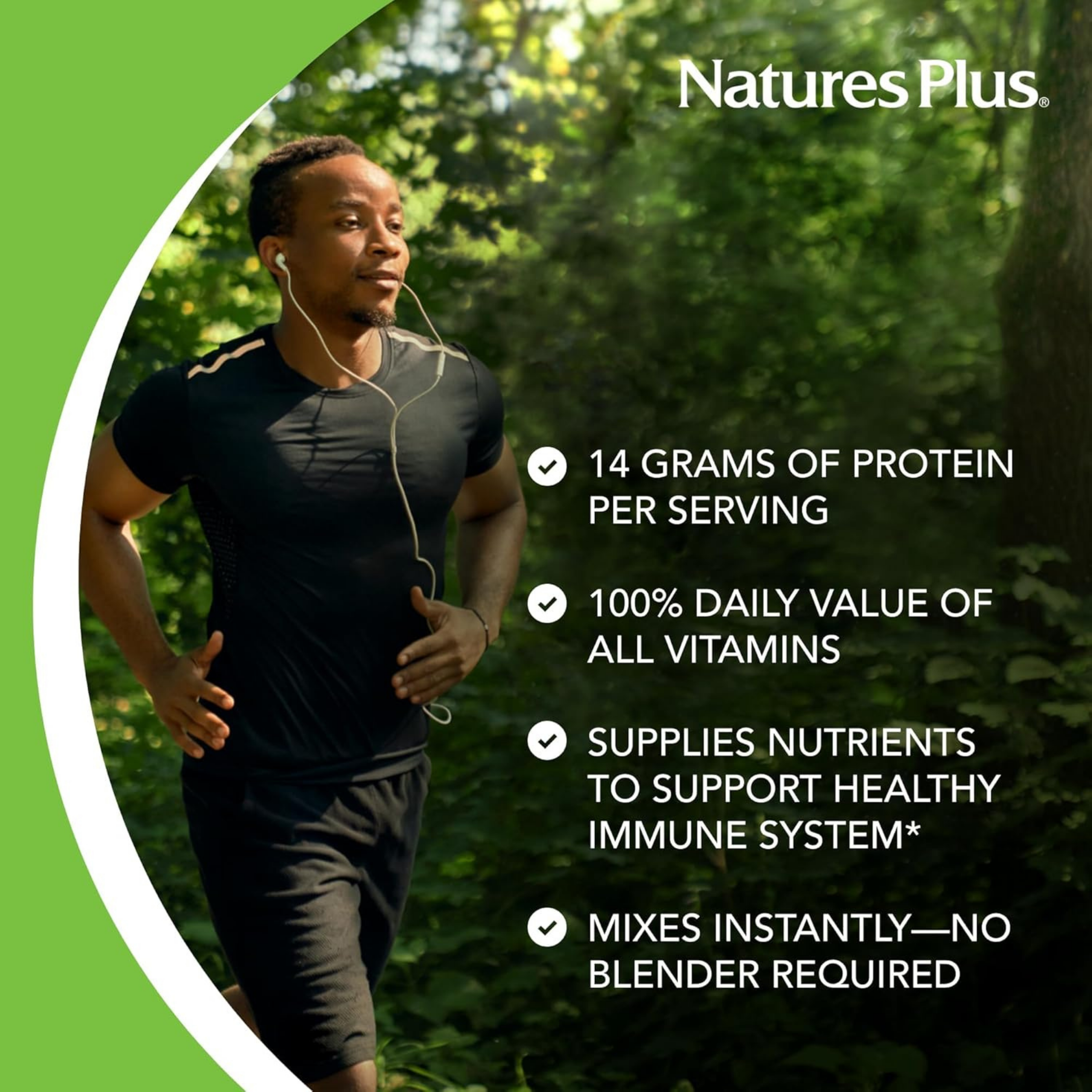 NaturesPlus, Spiru-Tein, Protein Powder Meal, Starwberry, 2.4 Lbs
