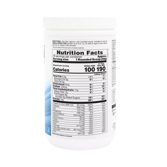 NaturesPlus, Spiru-Tein, Protein Powder Meal, Vanilla, 1.06 Lbs