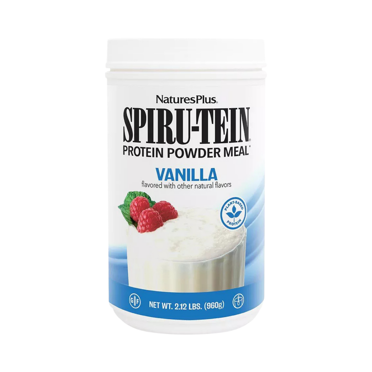NaturesPlus, Spiru-Tein, Protein Powder Meal, Vanilla, 2.12 Lbs