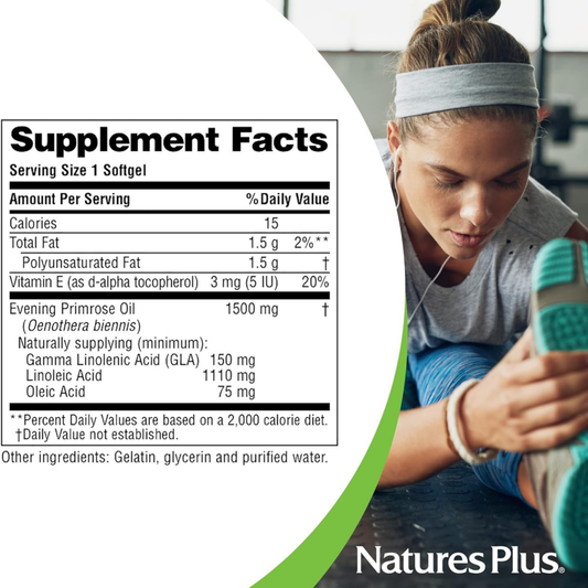 NaturesPlus, Ultra EPO 1500, Evening Primrose Oil, 60 Softgels