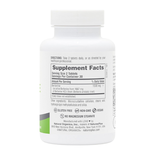 NaturesPlus, PRO Berberine, 1500 Mg, 60 Tablets