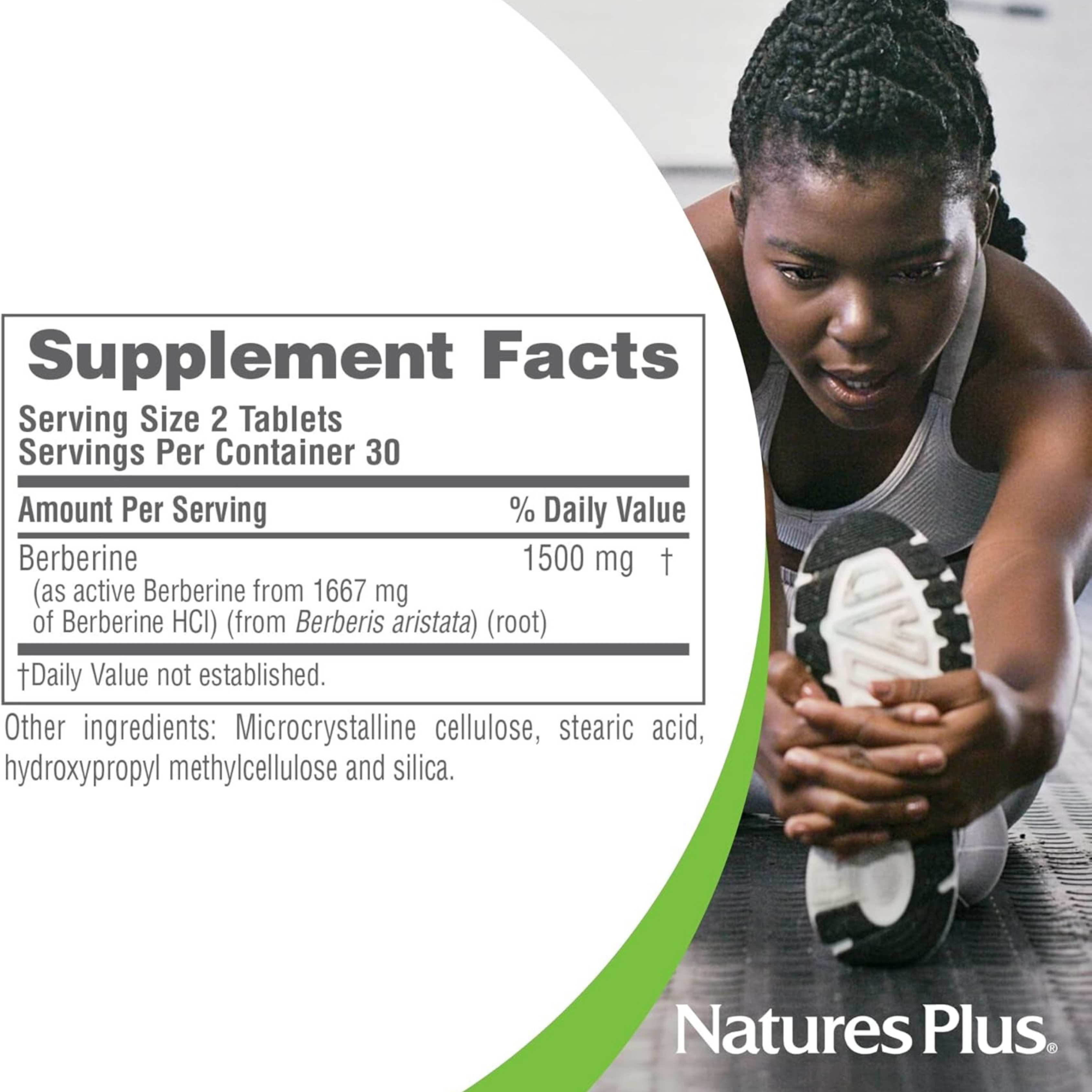 NaturesPlus, PRO Berberine, 1500 Mg, 60 Tablets