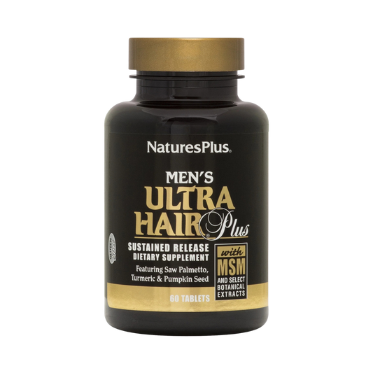 NaturesPlus, Men's Ultra Hair Plus, With MSM and Select Botanical Extracts, 60 Tablets