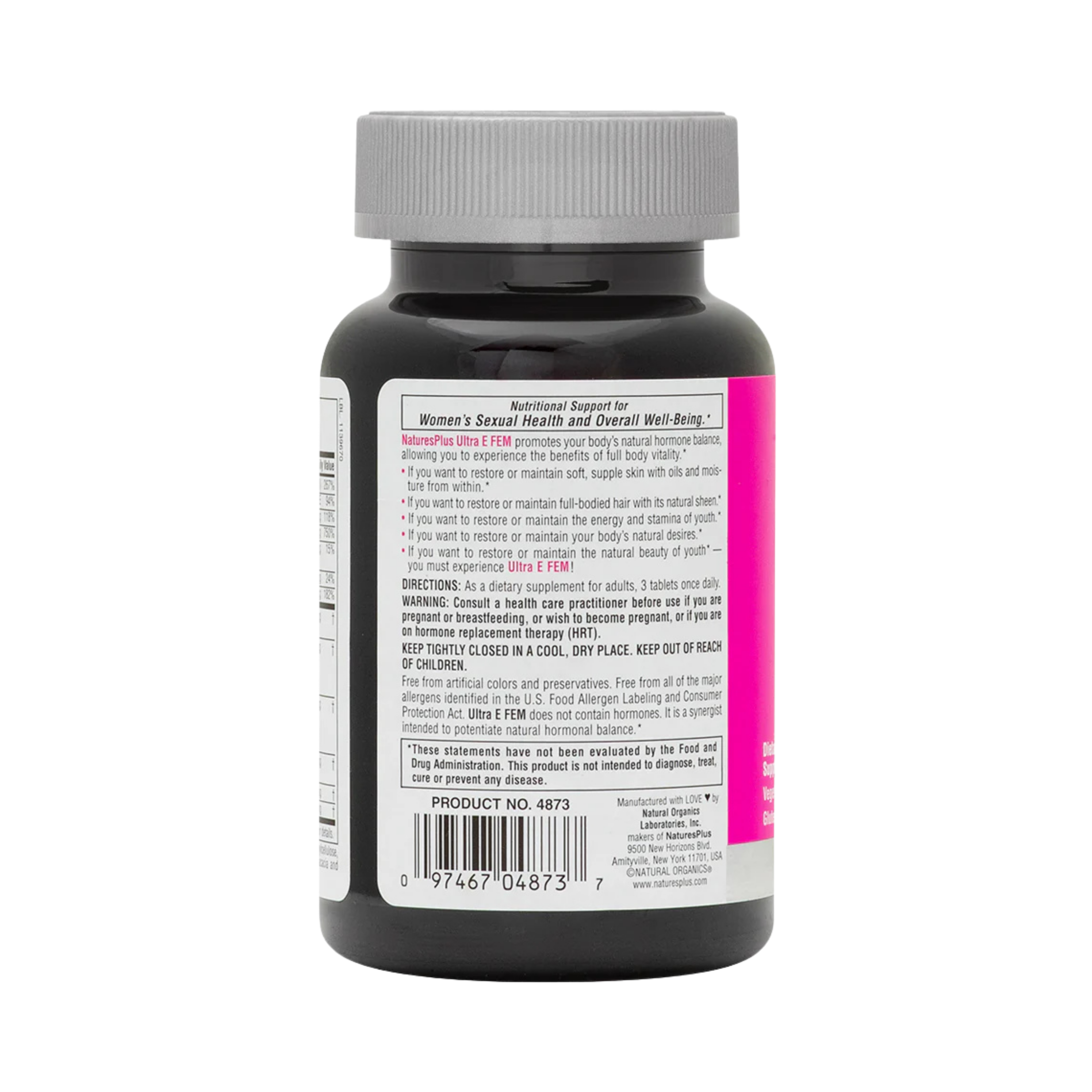 NaturesPlus, Ultra E Fem For Women, Maximum Strength, 90 Extended Release Tablets