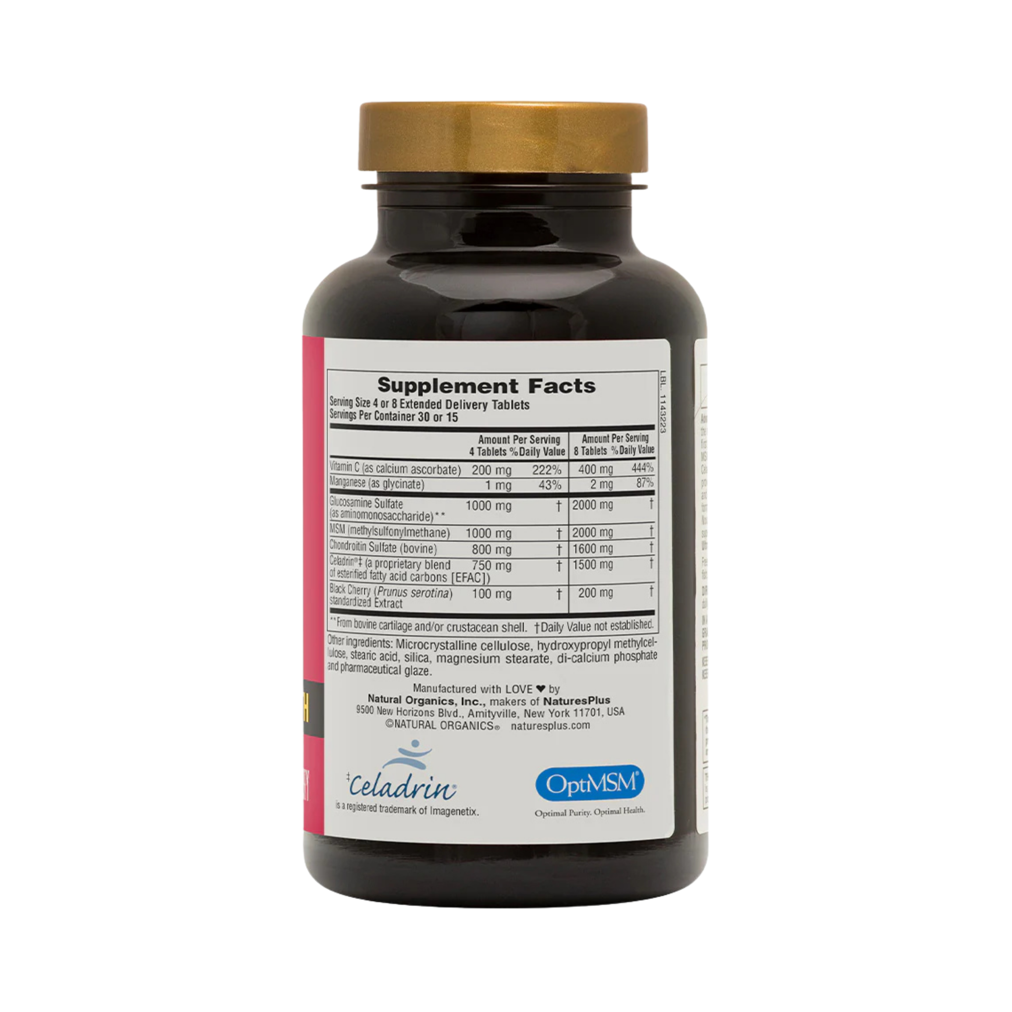 NaturesPlus, Advanced Therapeutics, Glucosamine Chondroitin MSM Ultra Rx-Joint, Triple Strength, 120 Tablets